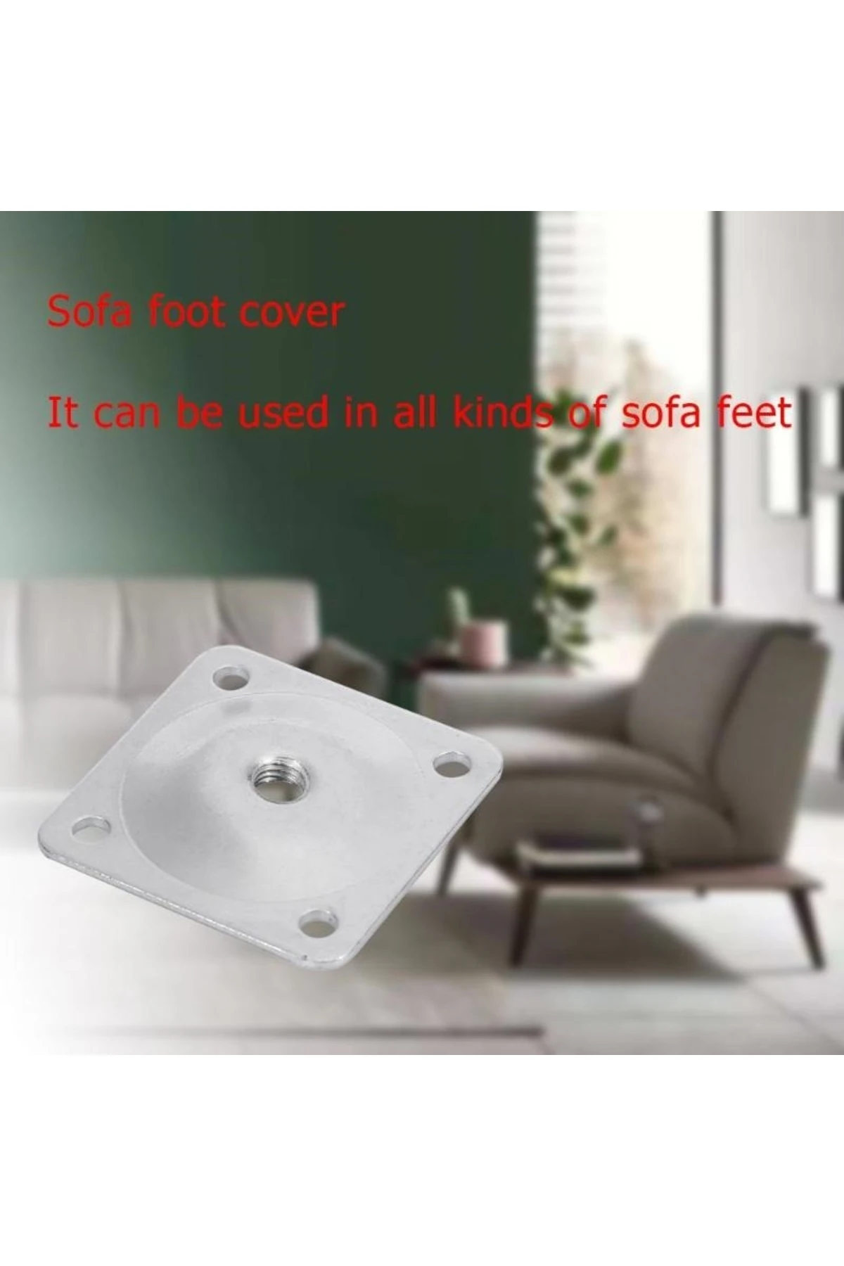 Ayak Montaj Aparatı Metal Braket Masa Kanepe Sehpa Ayağı Baglantı Elemanı 4 Adet Eğimli (AÇILI)