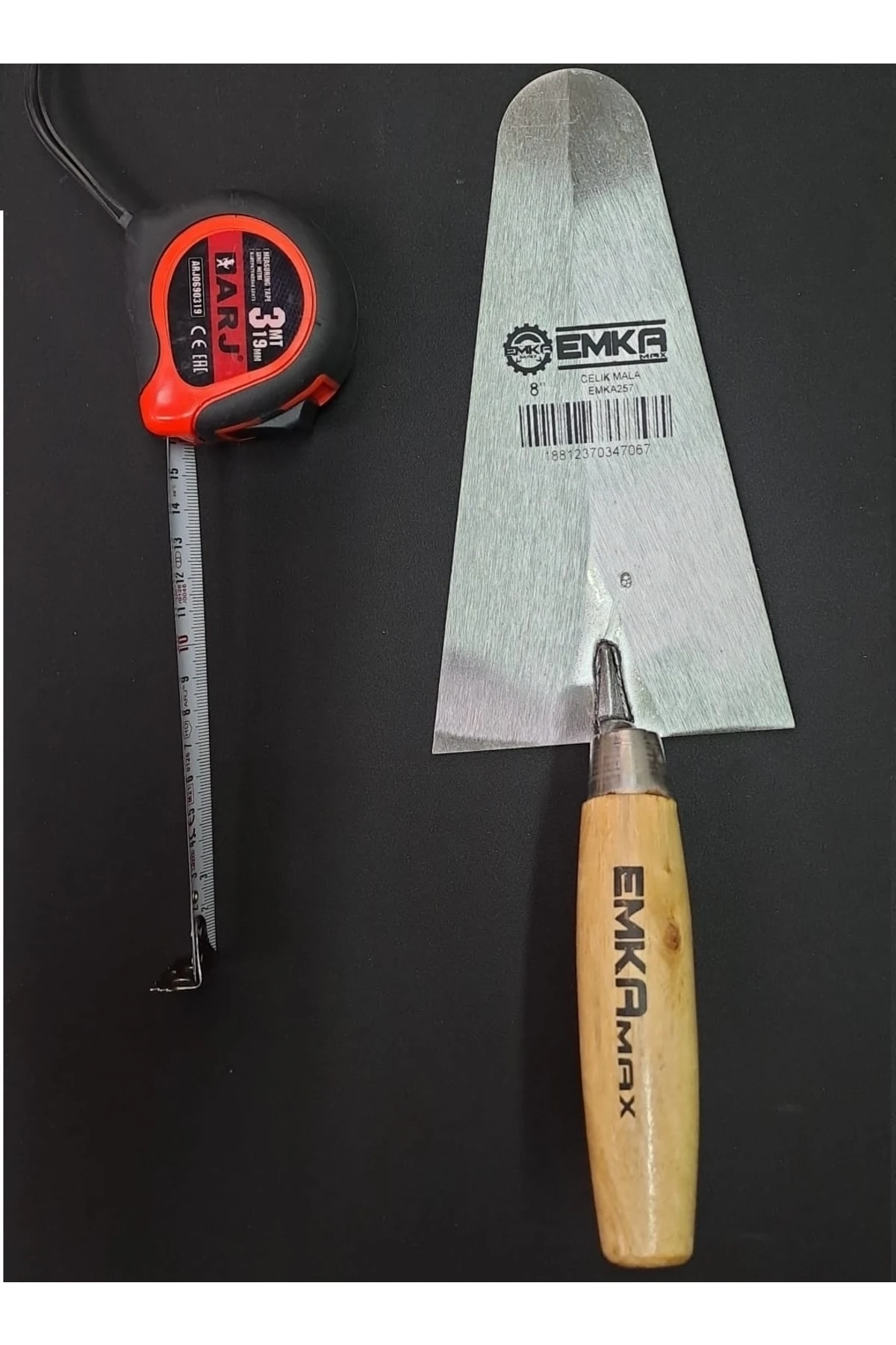 Inşaatcı Harç Malası Sıvacı Malası 22cm 3 Metre 2li Set