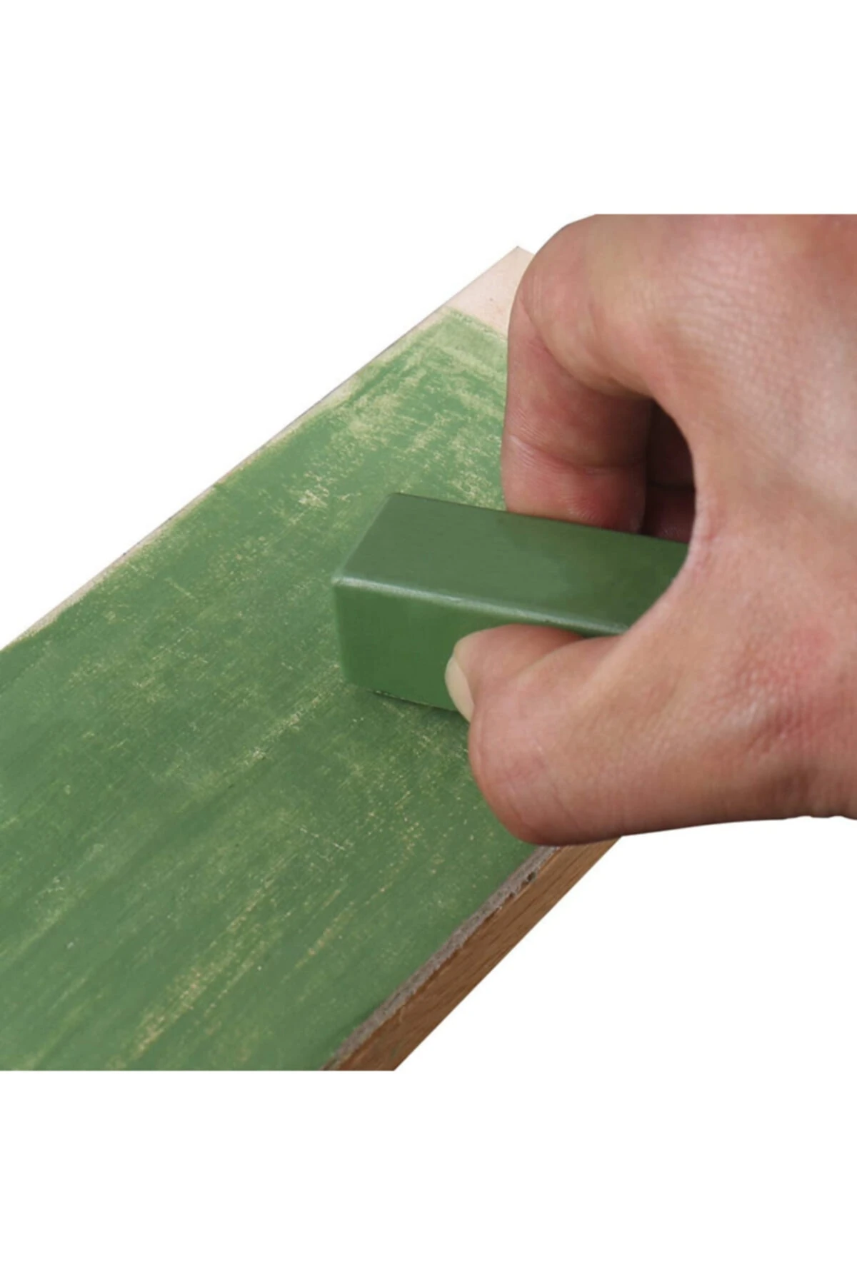 Krom Kobalt Ve Paslanmaz Çelik Sert Maddeler Parlatma Polisaj Balmumu Macunu Yeşil Beyaz