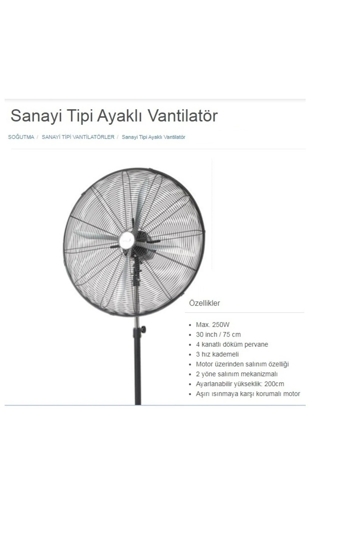 Cafe Restoran Için Sanayi Tipi Metal Vantilatör Açık Hava Kalabalık Hava Pervanesi Kafe Endüstriyel