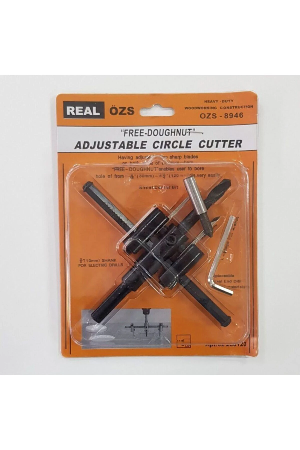 Ayarlı Delme Panç Seti 40 - 200 Mm Matkap Ucu Sunta Ahşap Alçıpan Kartonpiyer Ayarlı Delme