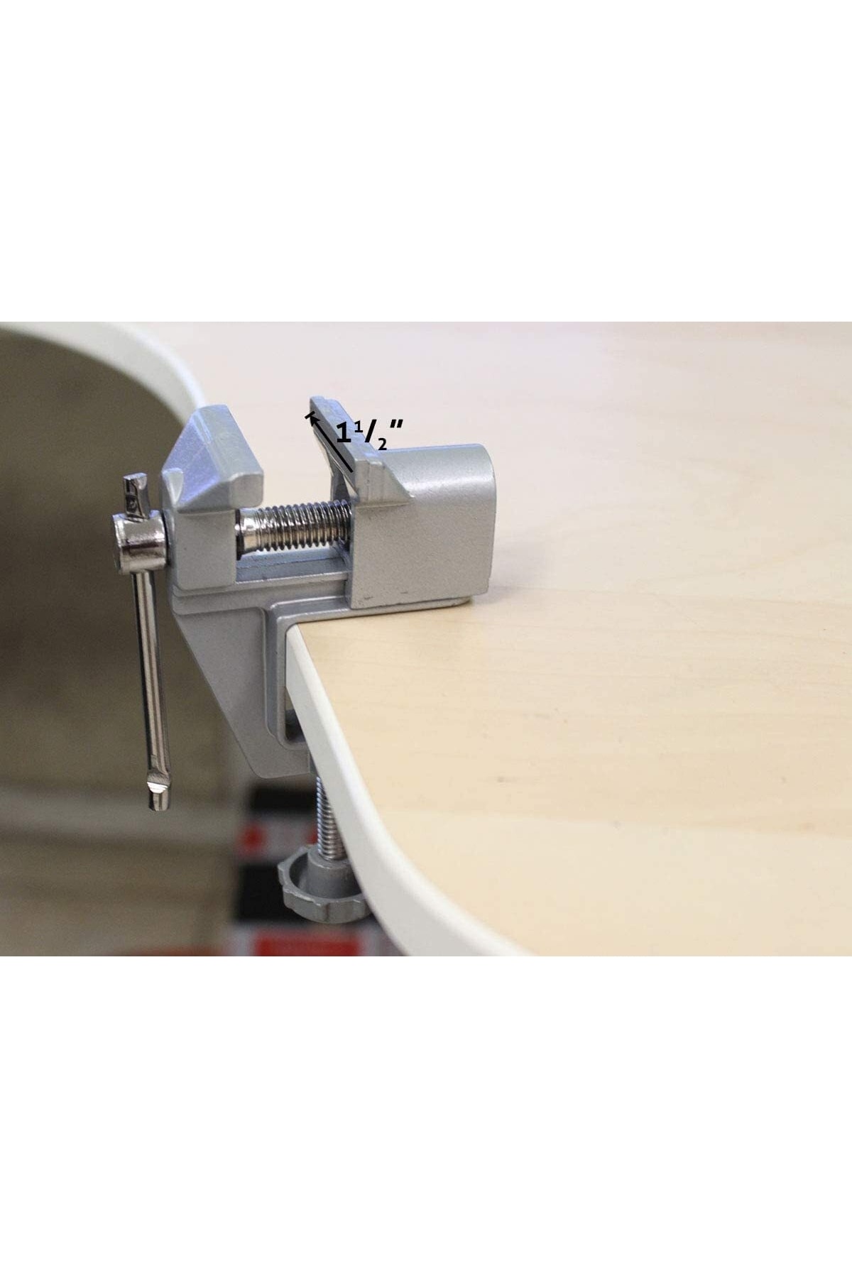 Mini 40mm Masa Tezgah Mengenesi Alüminyum Alaşımlı Tezgah Kelepçesi
