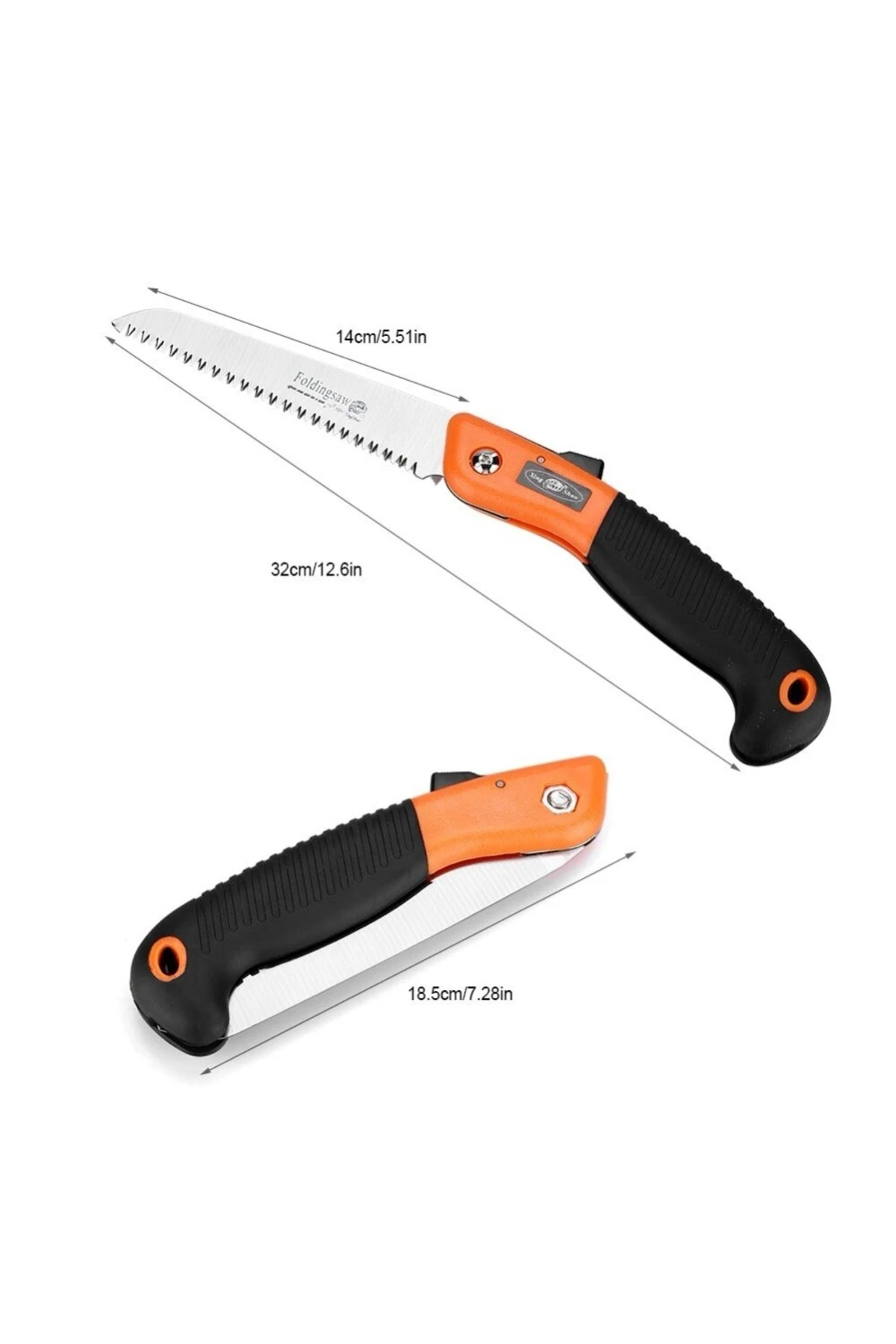 Katlanır Ağaç Çalı Dal Kesme Budama Testeresi Lazer Dişli Katlanır Testere