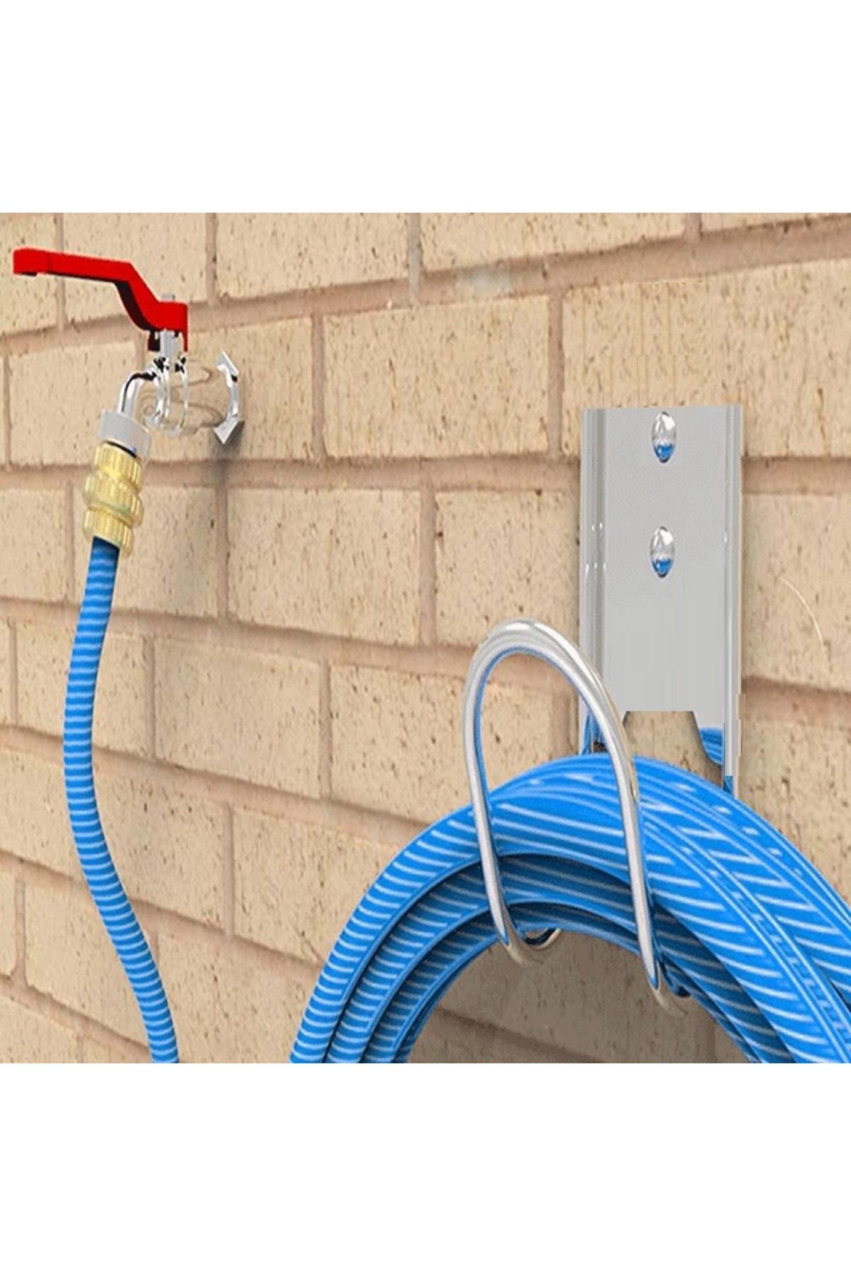 Hortum Toplama Asma Aparatı Hortum Toplama Sarma Askı Aparatı Duvar Montajlı Metal