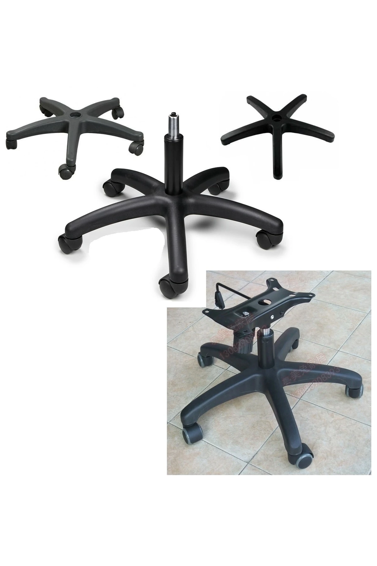 Ofis Koltuğu Için Yıldız Ayak Ahtapot Koltuk Ayağı Üniversal