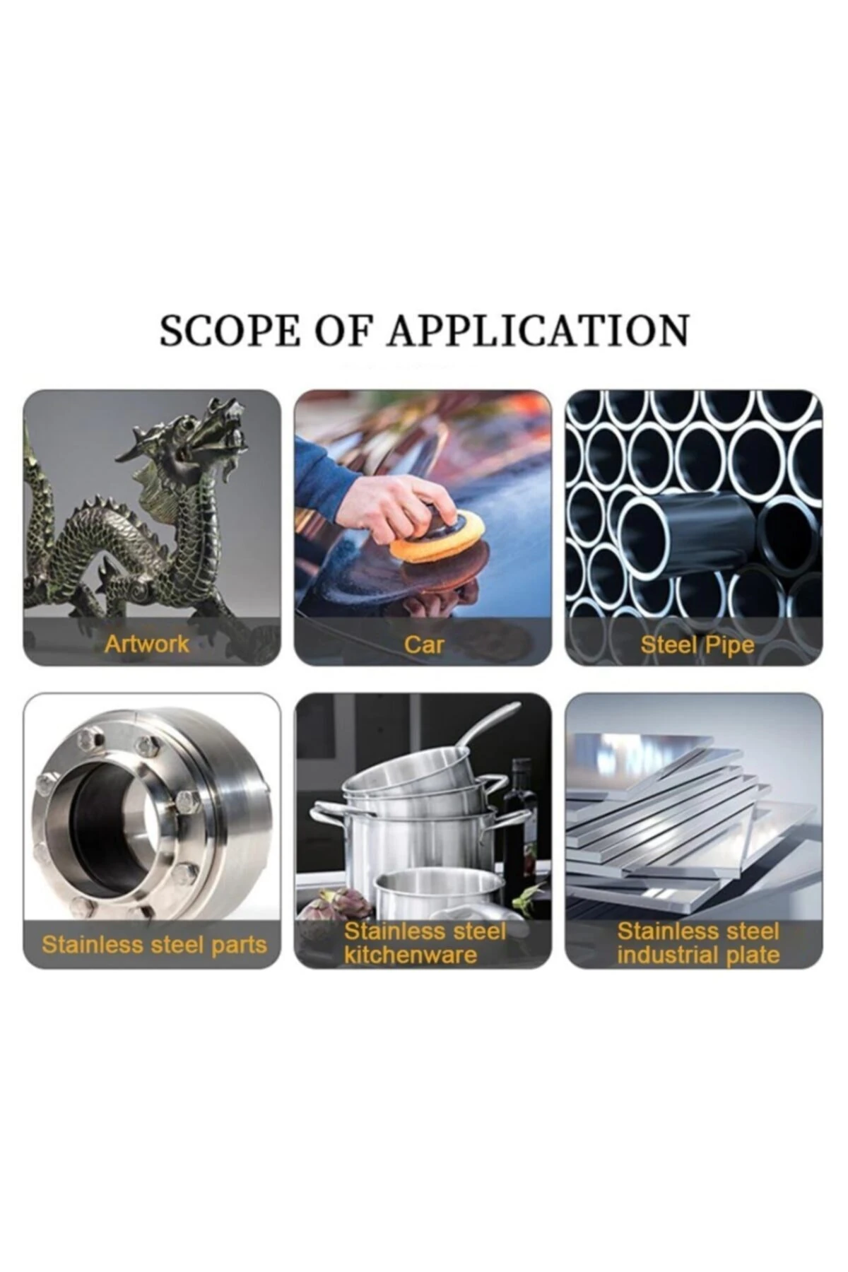 Yıldız Cila Tüm Metaller Için Parlatma Polisaj Pastası Balmumu Macunu 115mm Cırt Yün Keçe Seti