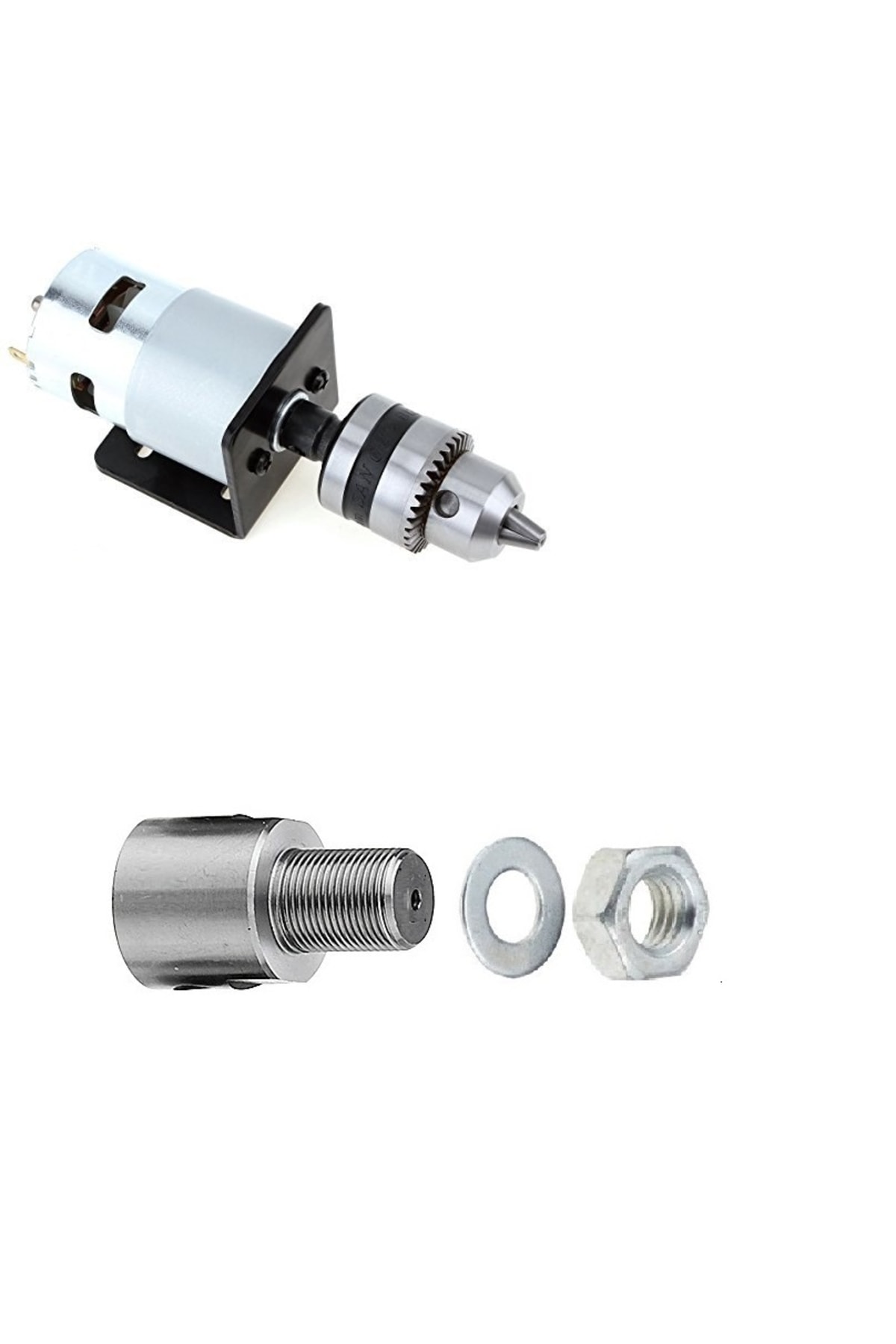 3/8mm Kaplin Vida Seti Okul Proje Ödev Hobi Uygulama 5mm Motor Mili Için Mandren Adaptör