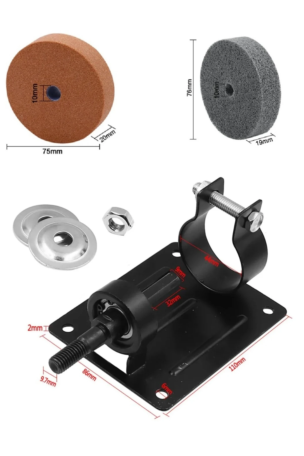 bileme eğeleme parlatma için elektrikli matkap stand değirmen taşı polisaj diski ve braket Tabanı