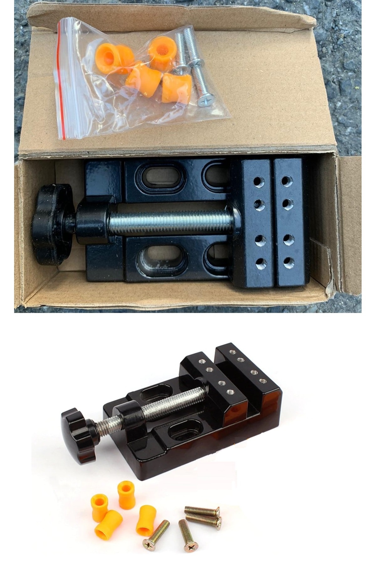 Düz Ağız Alüminyum El Mengenesi Kalıpçı Matkap Işkencesi  55 mm