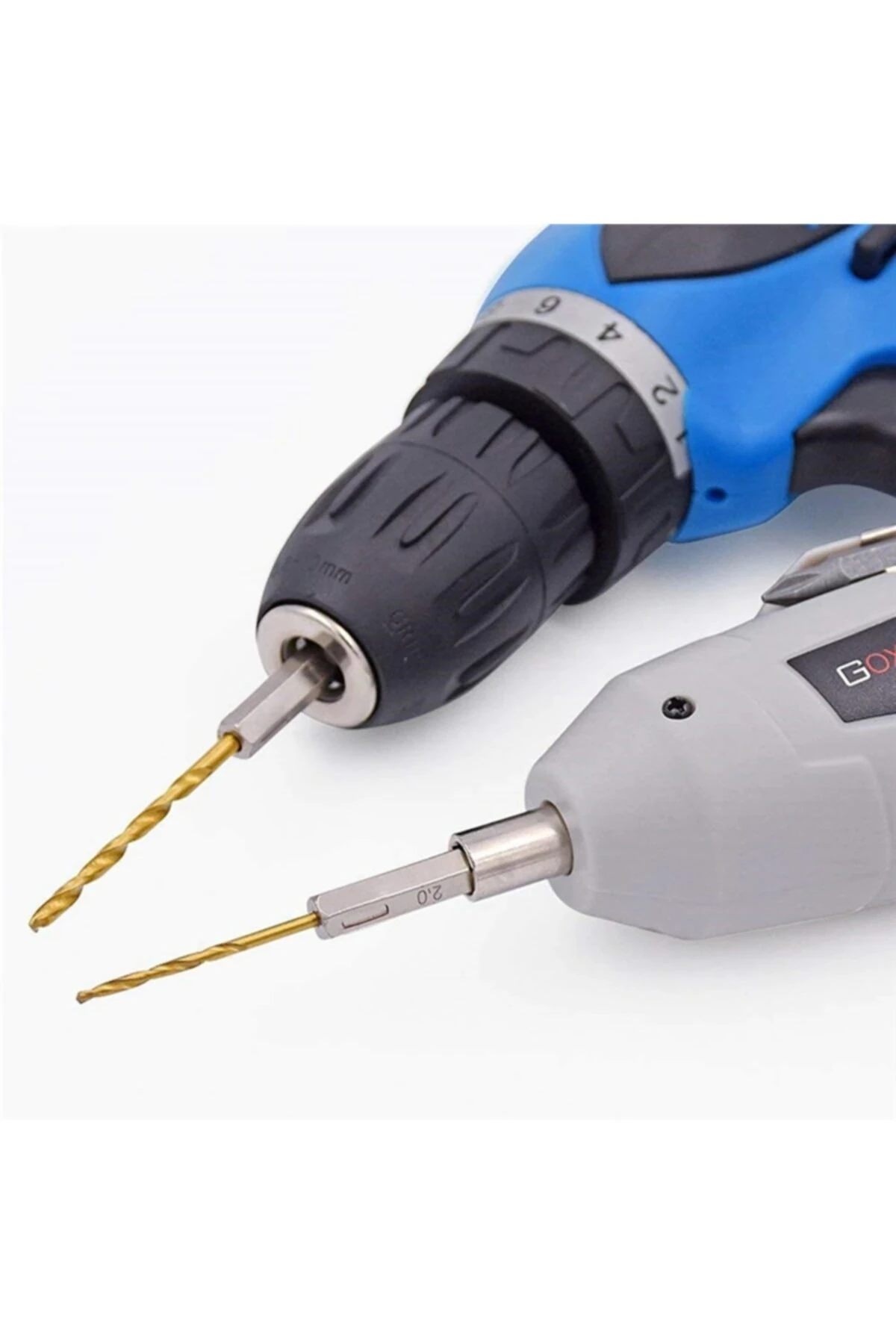 Hss Çelik Titanyum Kaplı Matkap Uç Seti 10 Parça Altıgen Saplı 1/4 Hex Ahşap Metal Uç Takımı