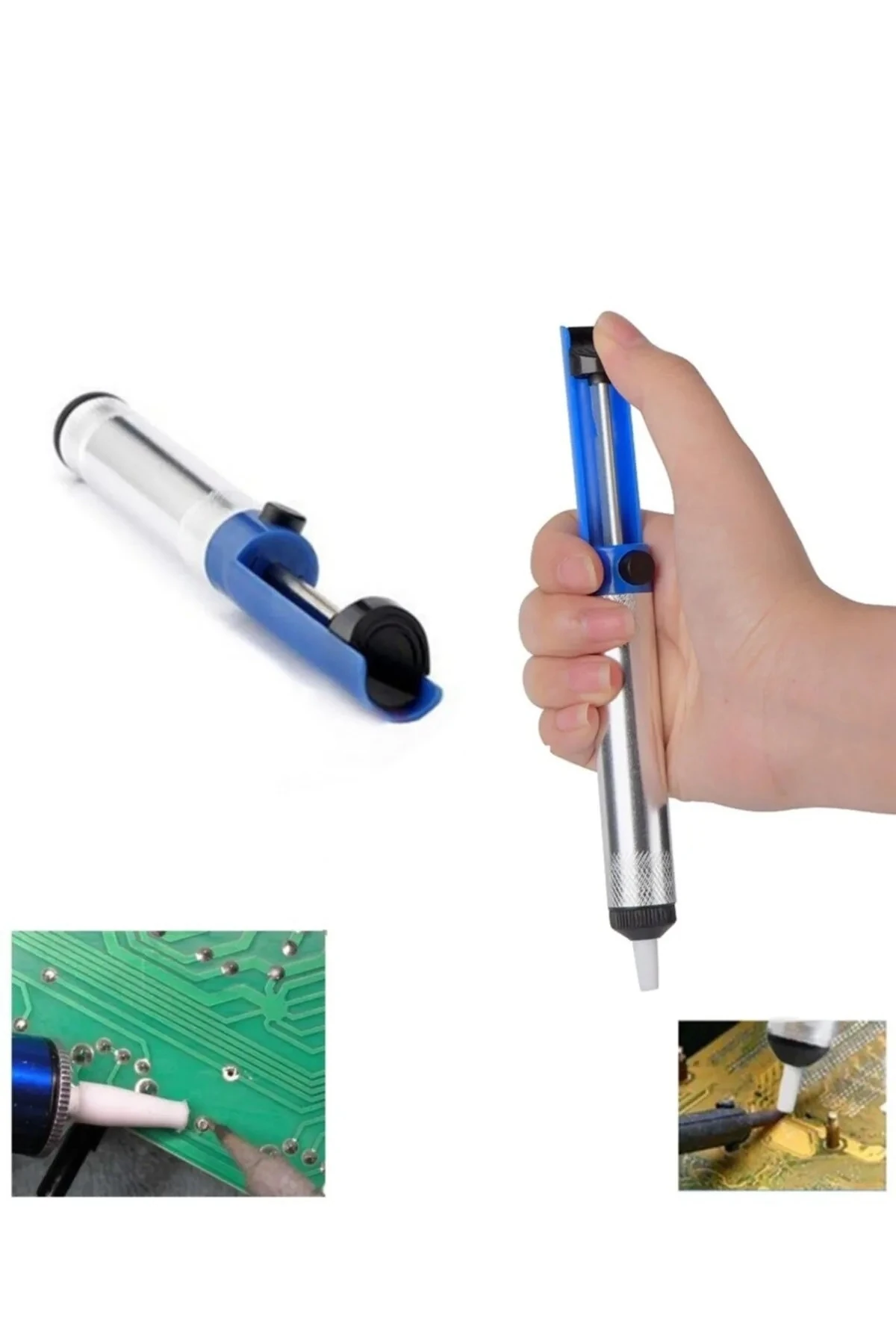 30w Kalem Havya Seti Lehim Makinası Pompa Pasta Zımpara Lehim Standı 6 Parçalı Set