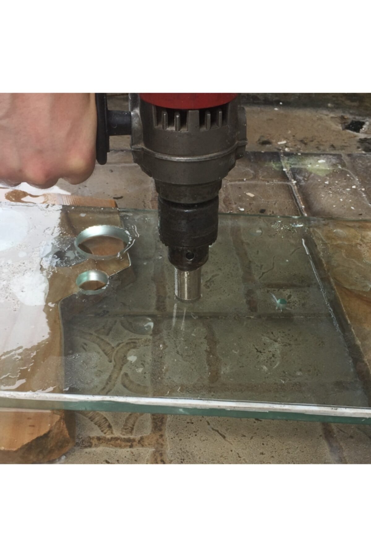 Cam Mermer Granit Fayans Delme Boru Tipi Elmas Panc Uç 16mm