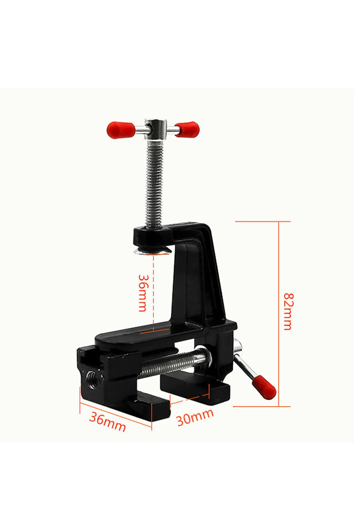 90mm Mini Masa Mengenesi Mini Montajlı Işkence Alüminyum Gövde Detay Mengenesi