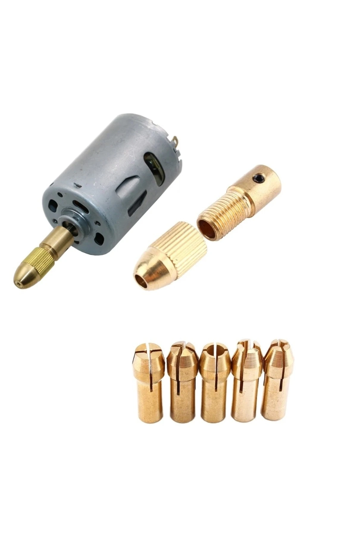 Motor Için Otomatik Mandrel 5 Pensetli Üniversal Okul Proje Ödev Hobi Uygulama 3.17mm Motor Giriş