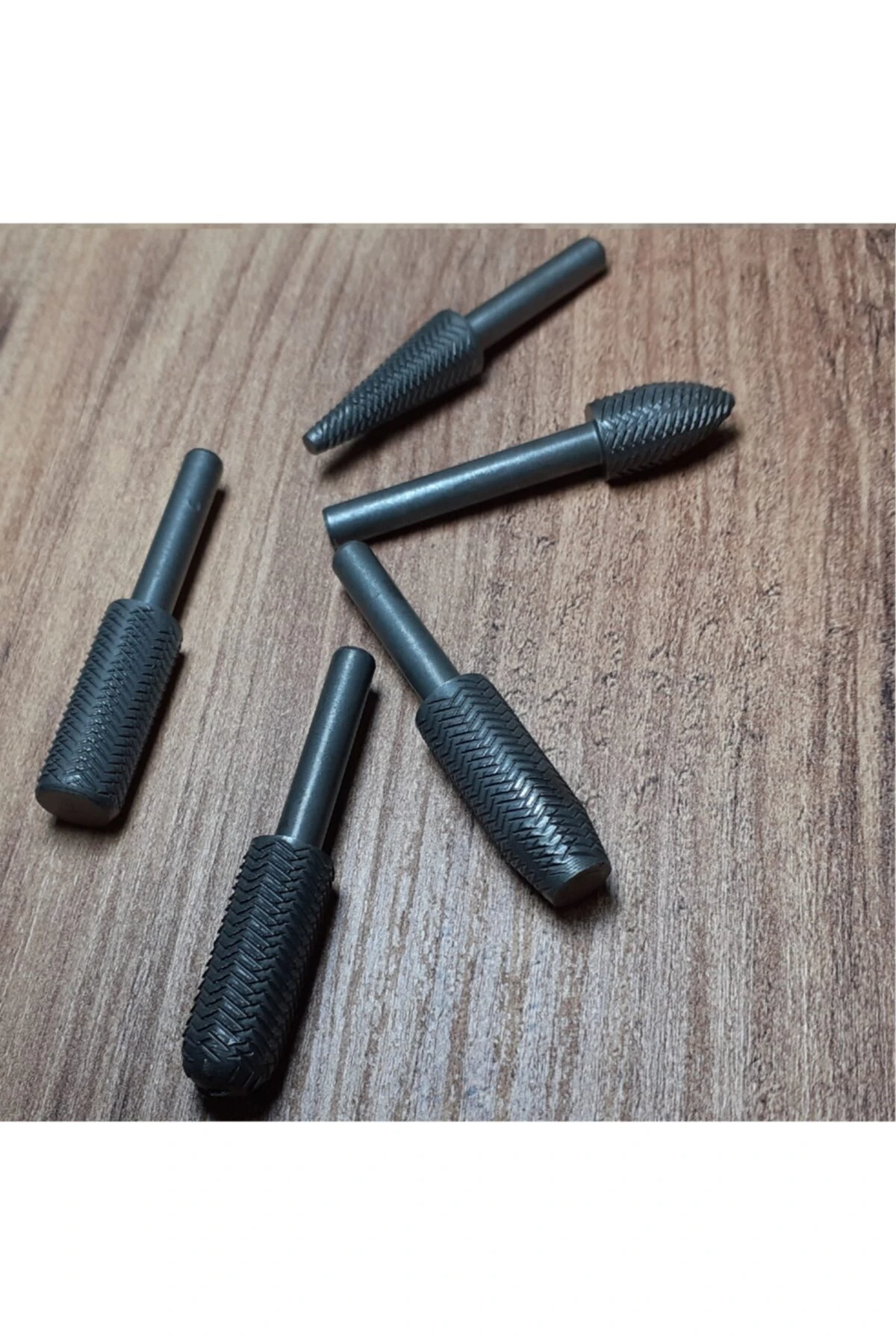 Matkap Için Eğe Törpü Seti Ahşap Metal Ince Diş Aşındırma Törpüleme Freze Uç Seti 5 Parça