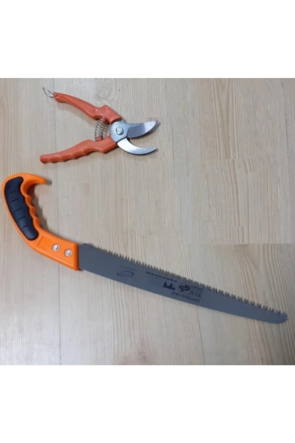 Bahçe Ağaç Dal Kesme Budama Bileme Seti Testere Makası Tırpan Taşı Bahçe Takımı