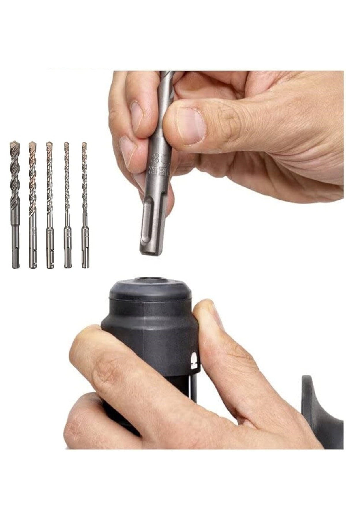sds matkap ucu seti 6mm 7mm 8mm 9mm 10mm 11mm12mm 7li kırıcı delici hilti uç seti