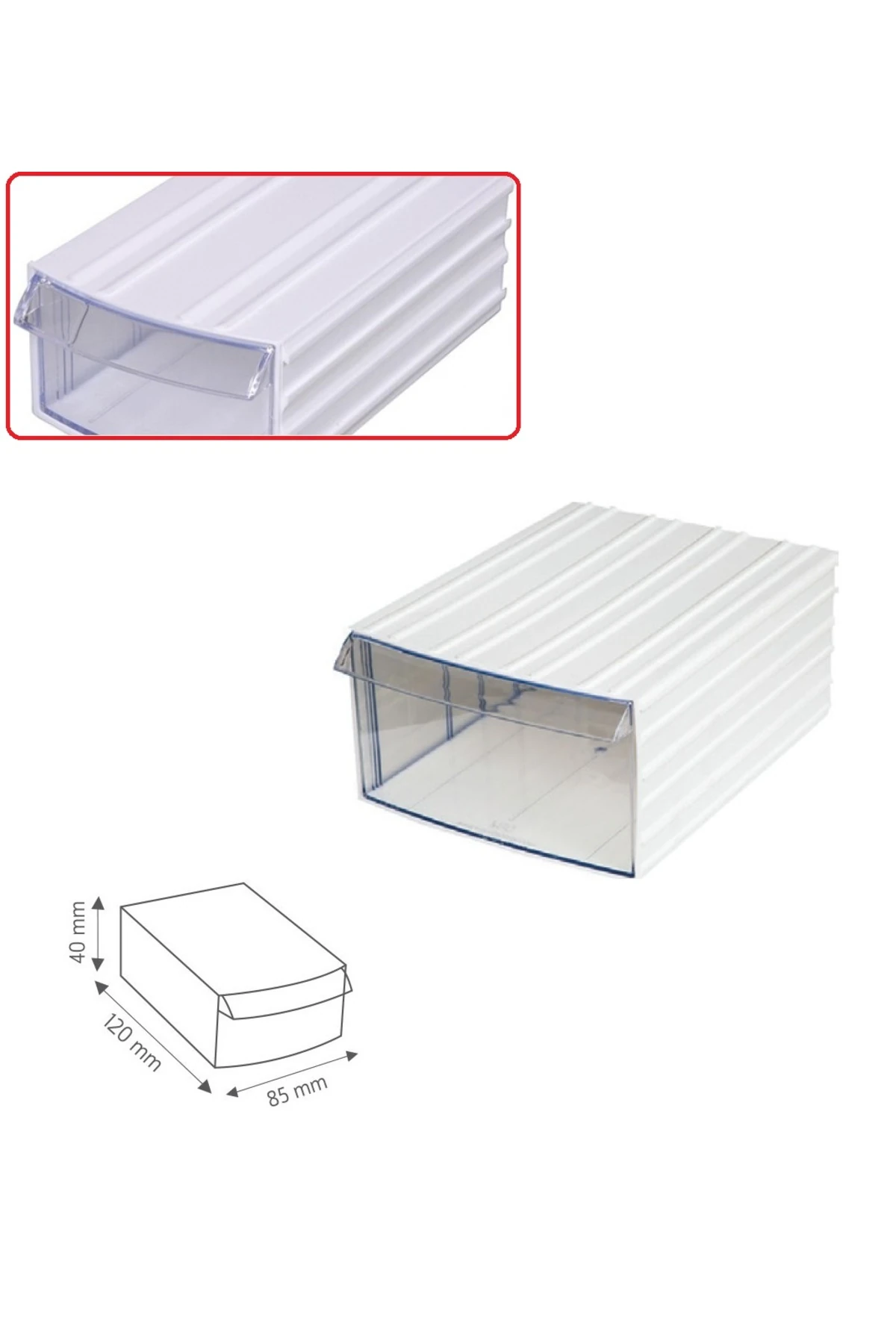 Şeffaf Çekmeceli Organizer Kutu 8 Kutu Dremel Gravür Boncuk Mücevher Saklama Kutusu düzenleyici