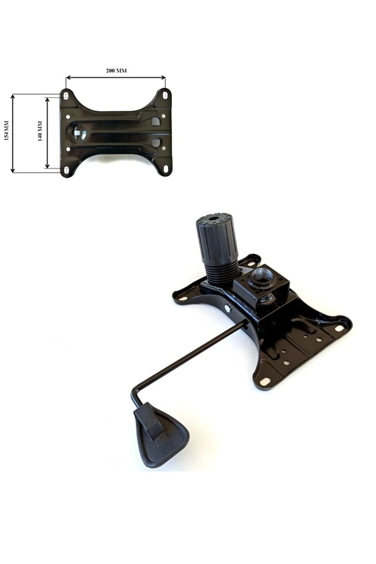 Ofis Büro Çalışma Koltuğu Için Tek Kol Metal Şase Mekanizma (15x20cm) Yedek Parça