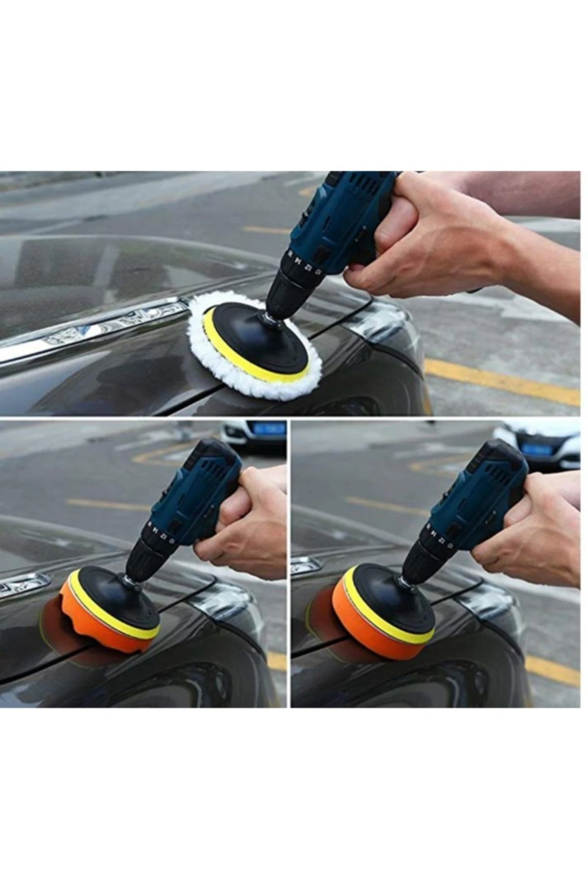 Oto Polisaj  7li Oto Kaporta Far Pasta Cila Boya Koruma Aksesuar Seti