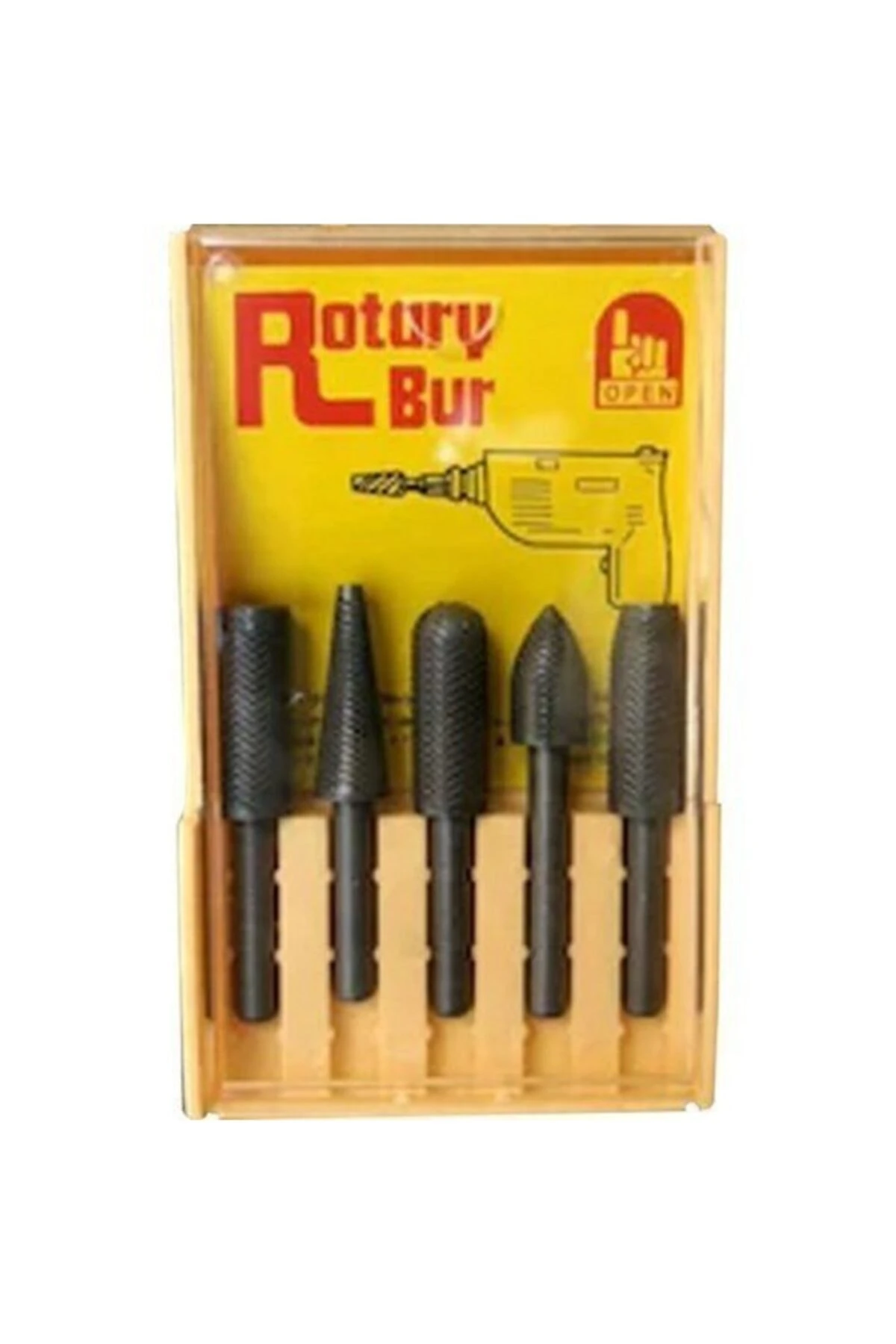 Matkap Için Eğe Törpü Seti Ahşap Metal Ince Diş Aşındırma Törpüleme Freze Uç Seti 5 Parça