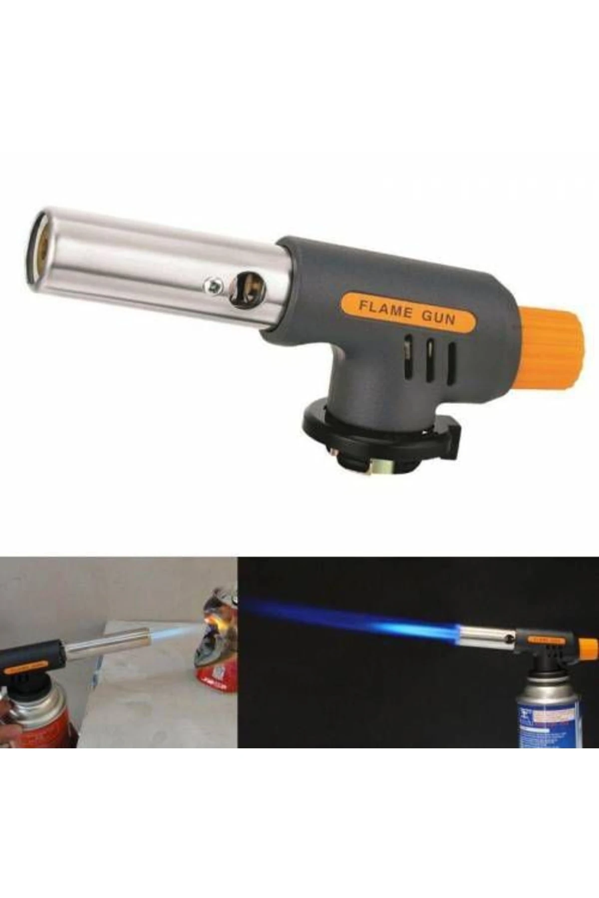 Torch Kafa Tüm Çakmak Gaz Tüplerlerine Uyumlu Torch Pürmüz Alevli Çakmak Pürmüs Üniversal Kafa