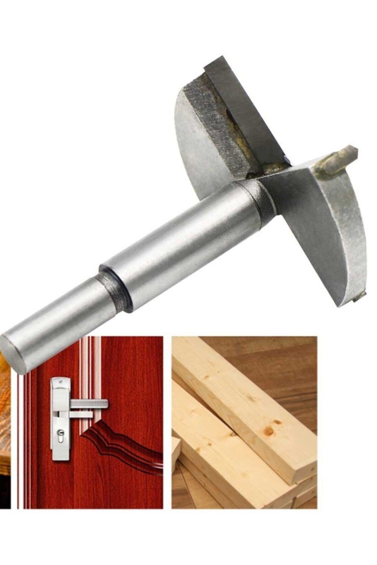 Tas Mum Saksı Yuva Açmak Için Ahşap Freze Pancı 90mm Panç Matkap Ucu