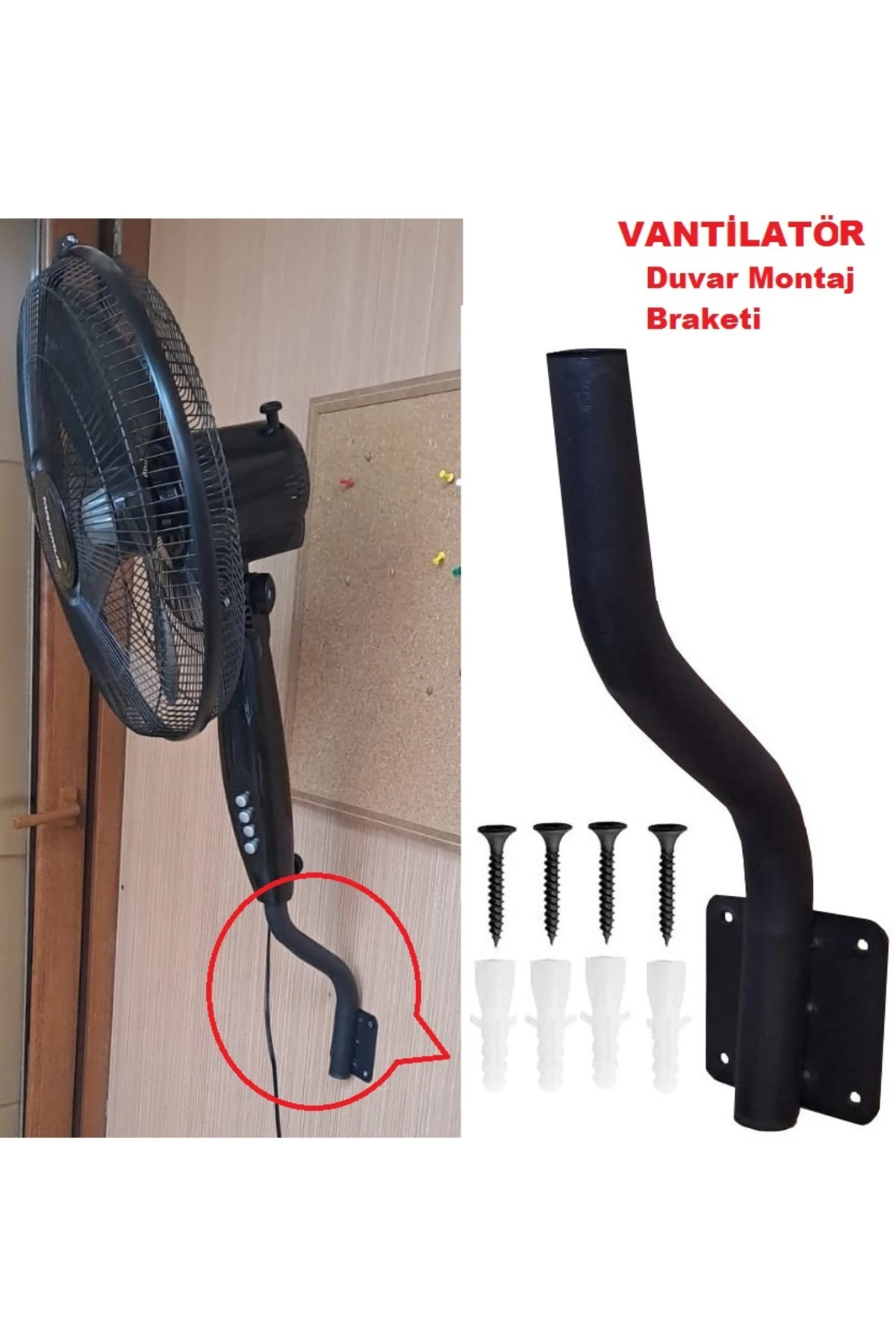 Üniversal Ayaklı Vantilatör Duvar Montaj Aparatı Kahvehane Cafe Ofis Için Vantilatör Fan Ayağı