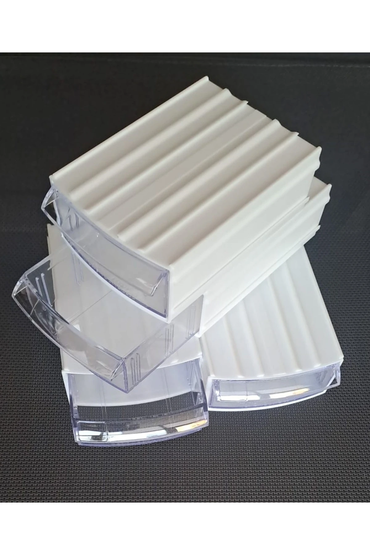 Şeffaf Çekmeceli Organizer Kutu 4 Kutu Dremel Gravür Boncuk Mücevher Saklama Kutusu düzenleyici