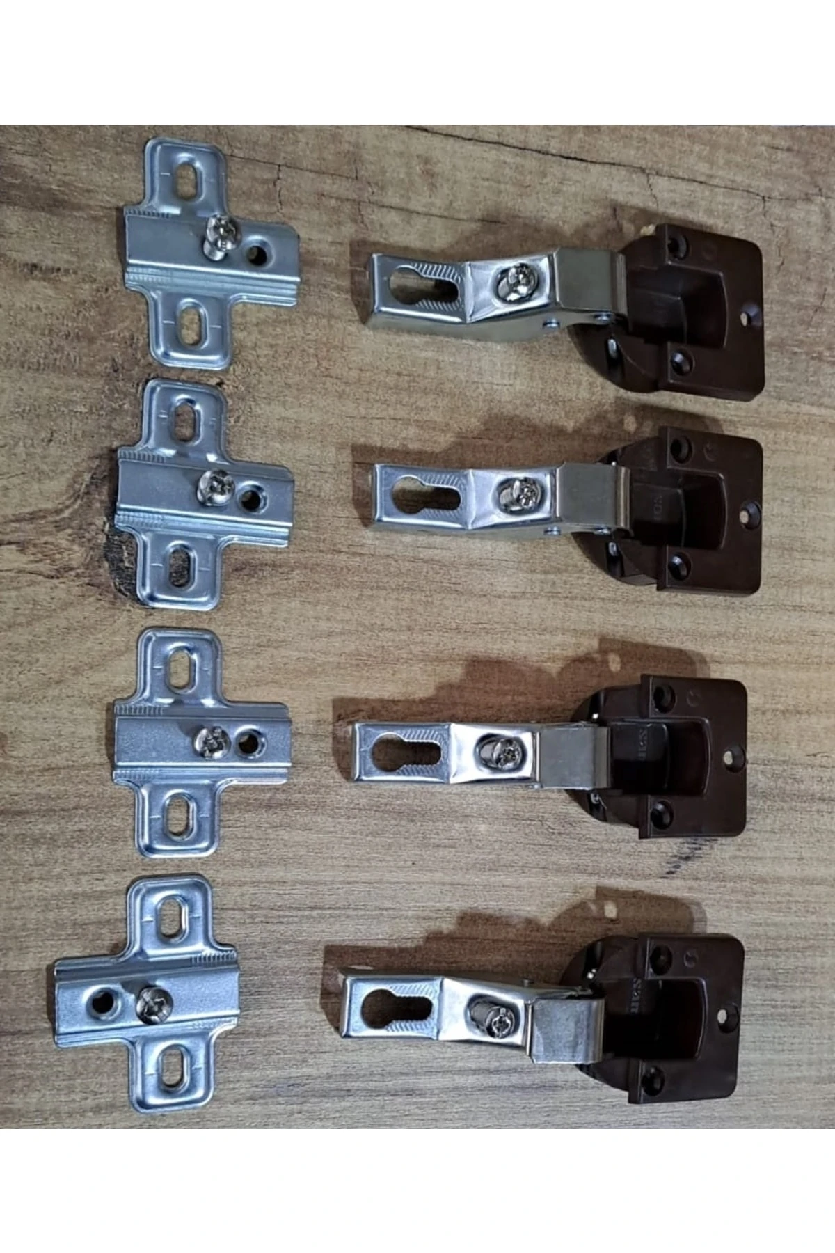 Mega Düz Tas Menteşe 10 Adet Dolap Kapak Menteşesi