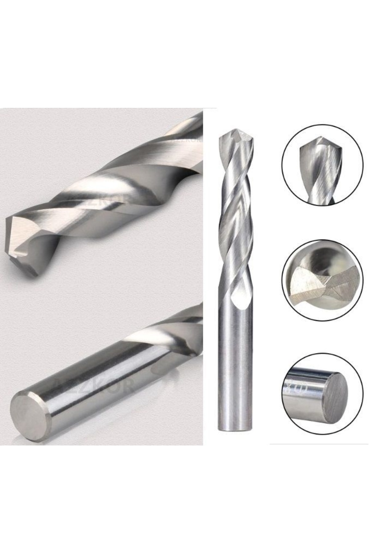 Kalıpçı Taşlama Delme Cnc Router Karbür Uç Seti 3.40mm - 3.80mm Çap Carbide Matkap Ucu 5 Parça Set