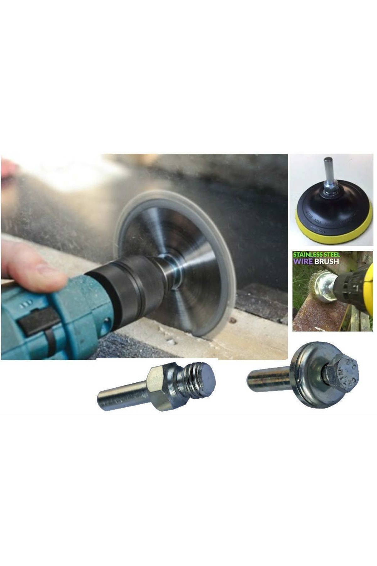 Dremel Matkap Hilti Sds Adaptörü Mini Daire Disk Testere Mandren Bağlantı Elemanı Vidalı Pim Mandire