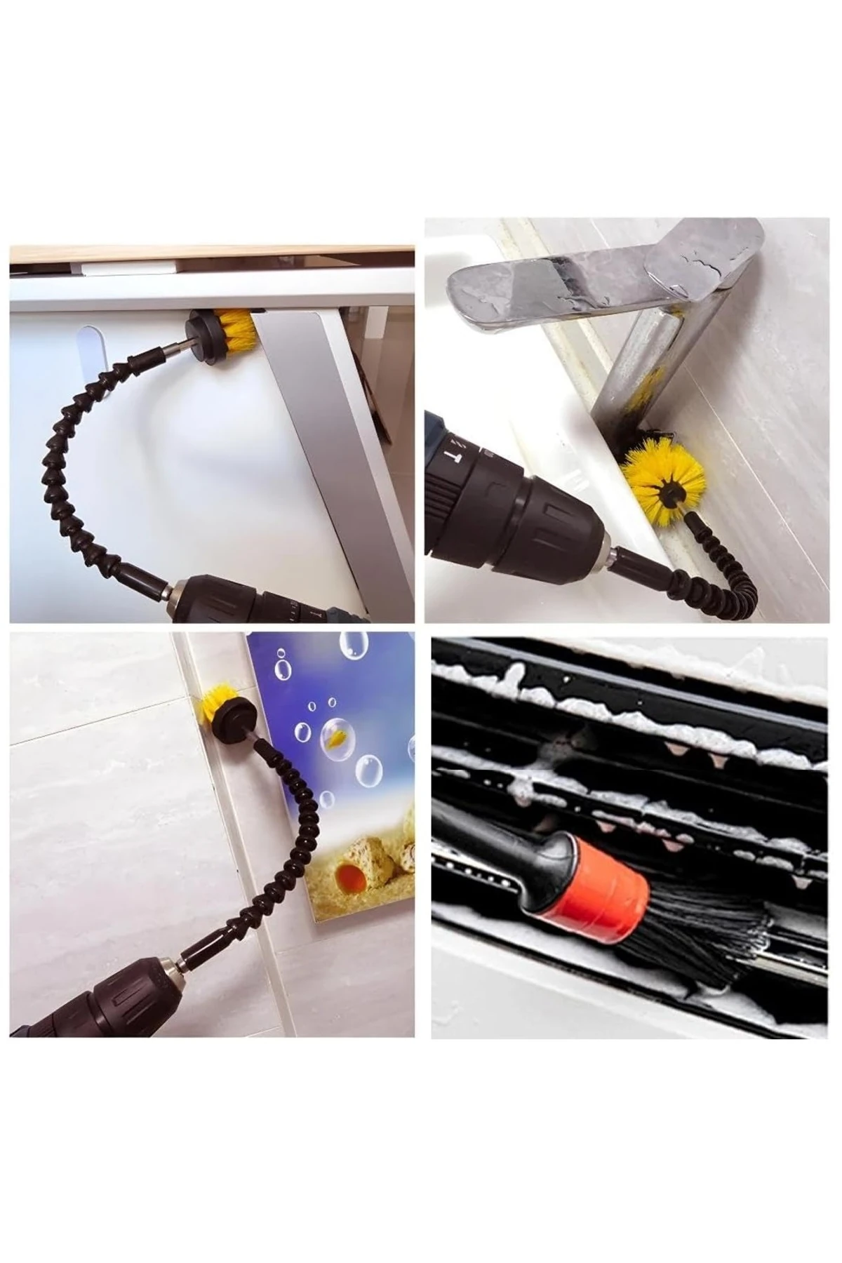 oto araç detaylı temizlik 8li fırça seti iç dış detaylı temizlik fırça takımı ıslak kuru temizlik