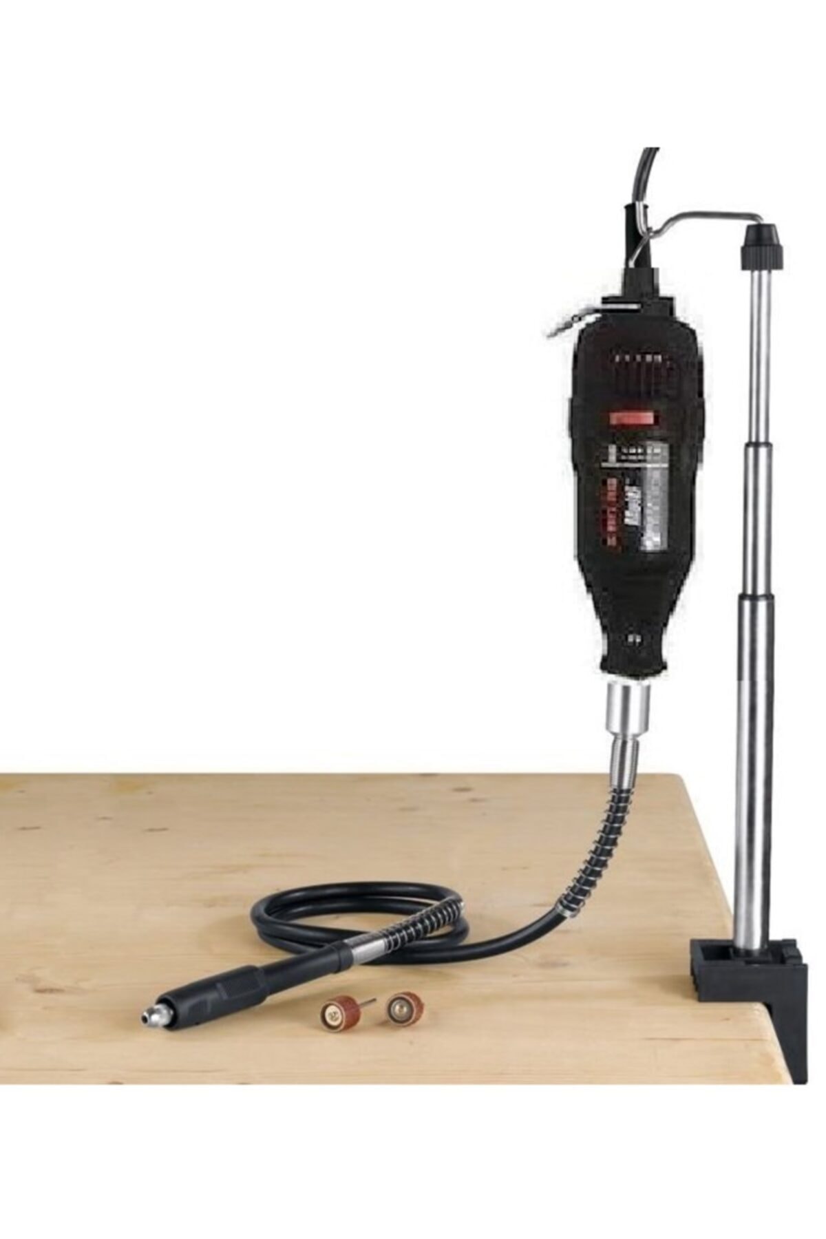 Ban-co Mini Grinder Makinası Masa Askı Aparatı Esnek Mil Alet Sehpası Ve Spiral Uzatma Hortumu Seti