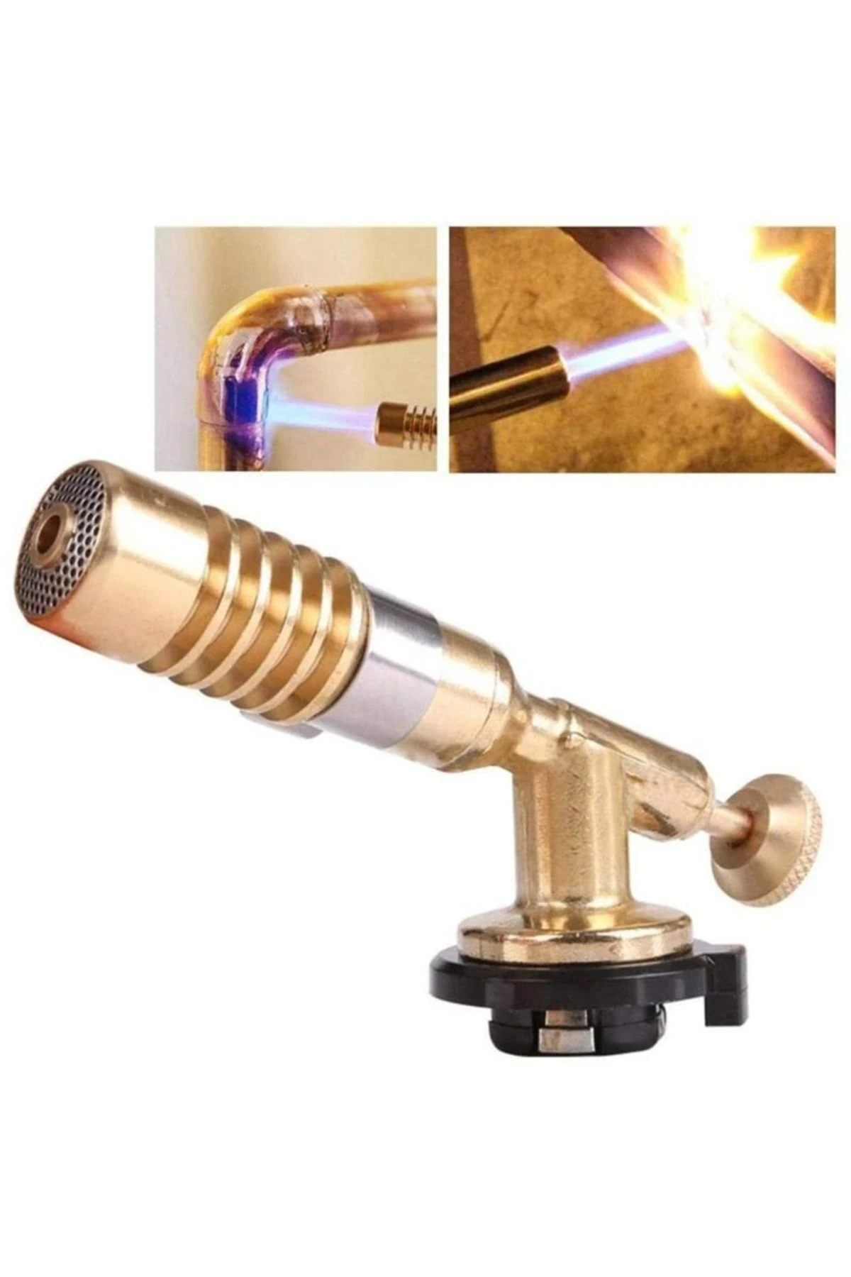 kaynakcı Pürmüz 1300 derece alev gazlı Torch alev tabancası Prinç Tamirci Kaynak Başlığı