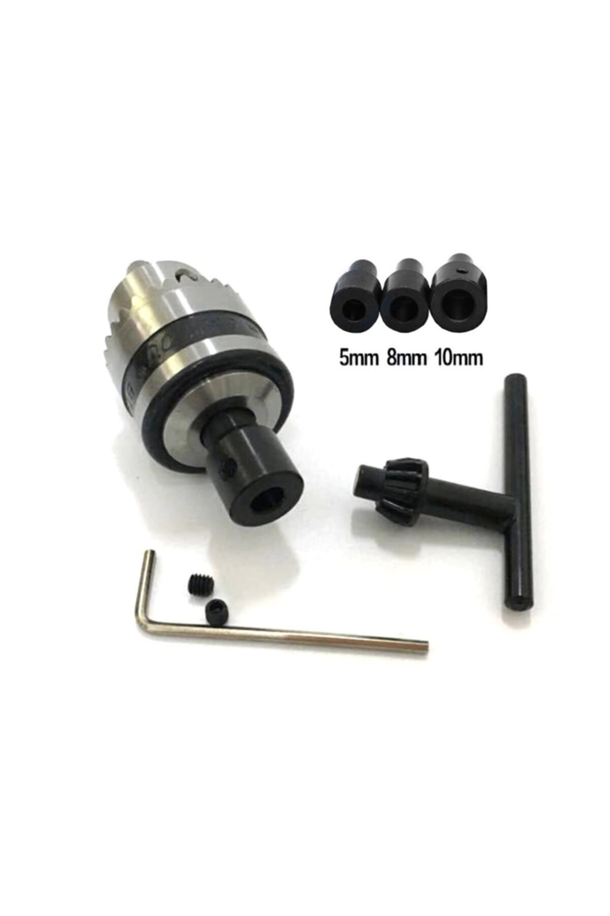 10mm Mandren Otomatik Mandrel Okul Proje Ödev Hobi Uygulama 5mm-8mm-10mm Motora Bağlama Kaplin
