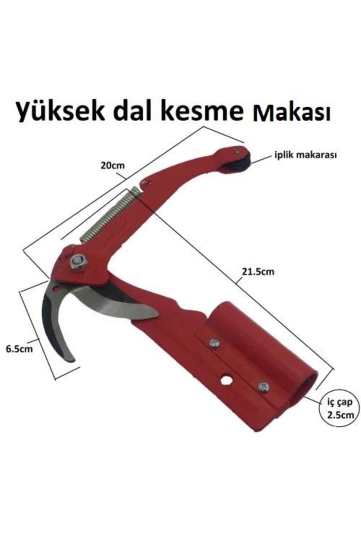 Yüksek Agaç Tepe Dal Ağaç Kesme Budama Makası Manivela Sistemli Tepe Dal Kesme Makası Ipli