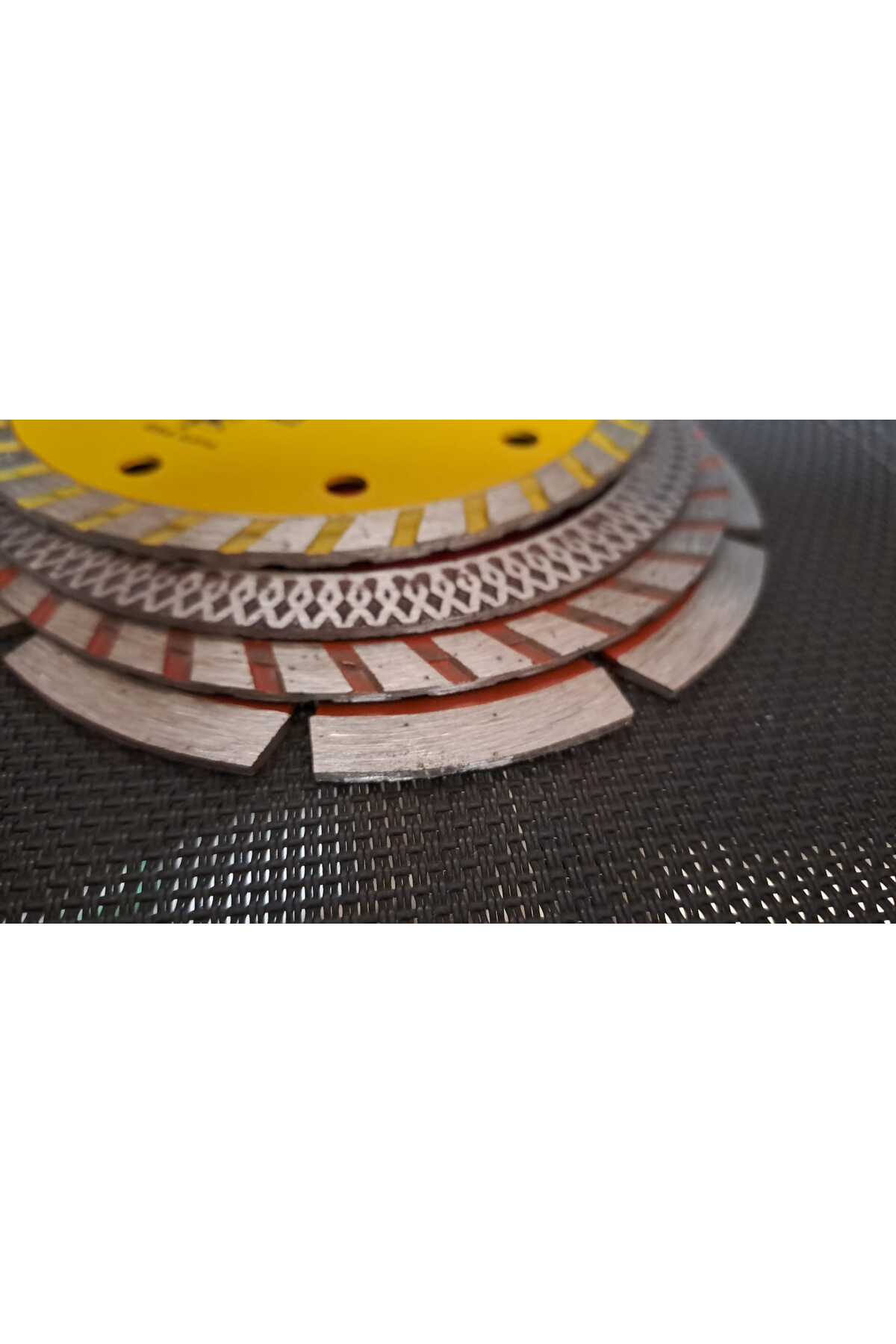 Mermer Granit Seramik Beton Taş Kesici Disk Seti 115mm Kesme Daire Disk Bıçak Takımı 4 Parça