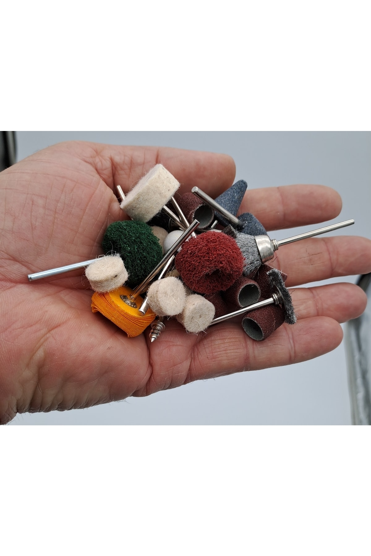 Hobi El Motoru Gravür Makinesi Için Mini Kalıpcı Taşlama Zımparalama Polisaj Temizleme Seti 30 Pcs