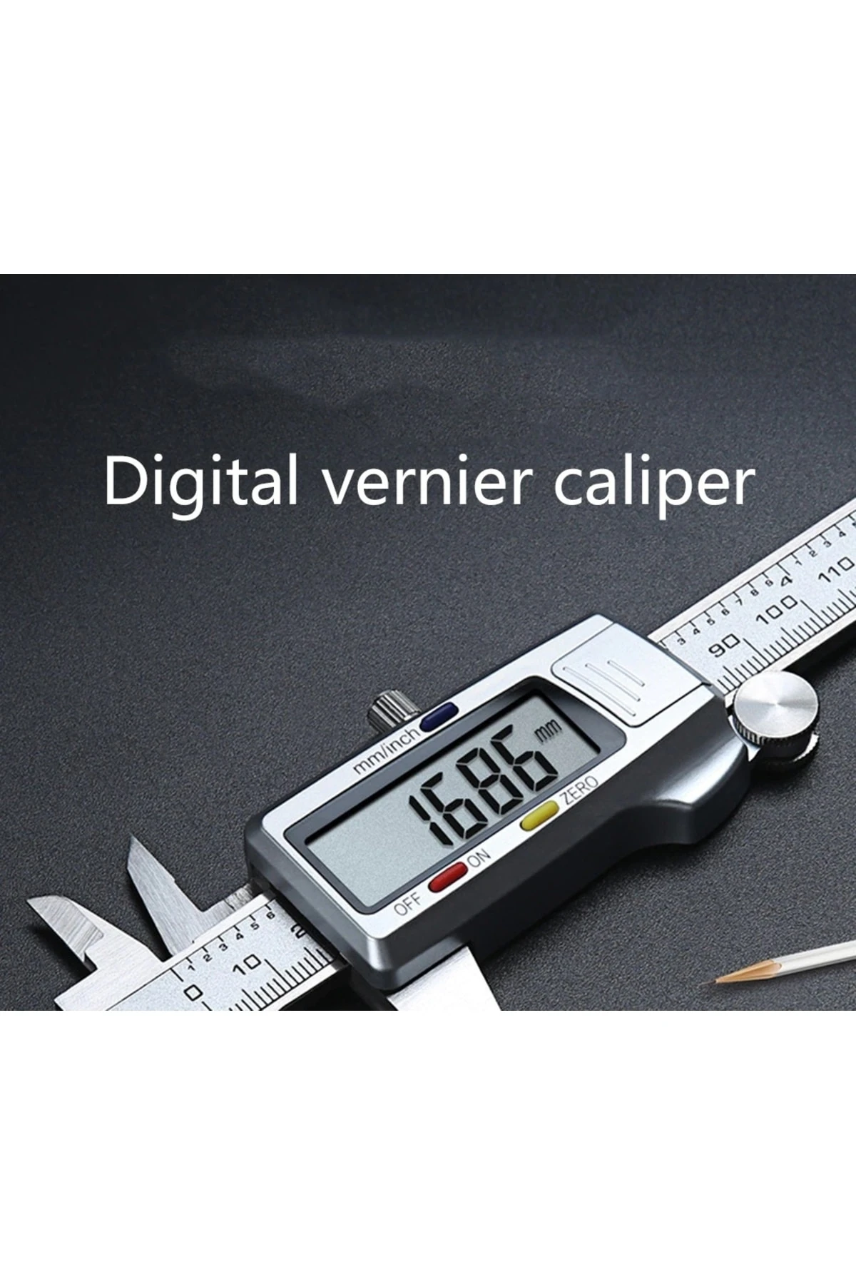 Metal Kumpas Kalınlık Ölçer Mikrometre Dijital Çelik Kumpas 0,01mm Hassasiyet Kompratör