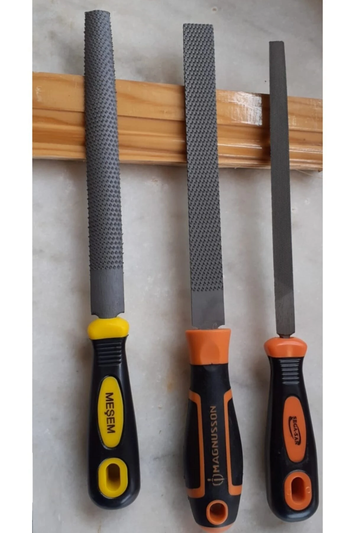 Hşap Törpü Metal Eğe Seti 32cm Büyük Boy 3 Gen Balık Sırtı Düz Törpü 3lü Takım Törpüleme Eğeleme