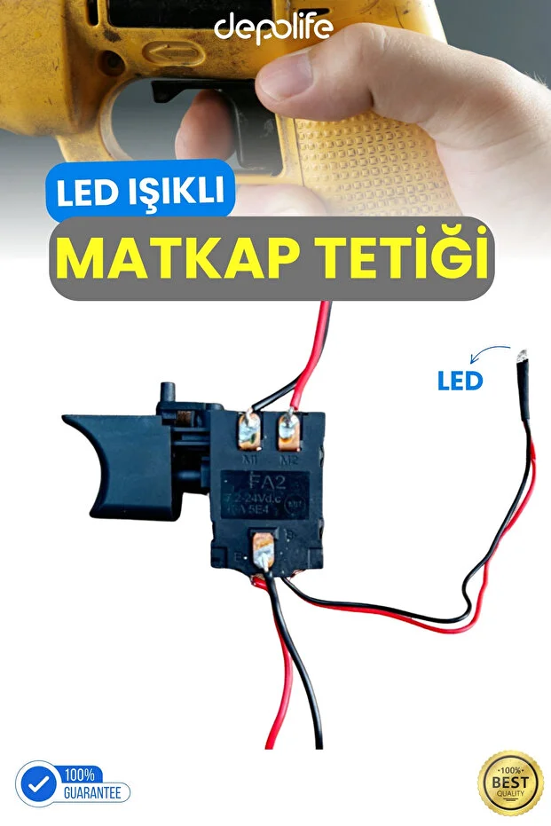 7.2V - 24V Akülü Matkap Anahtarı Hız Kontrol Tetik Anahtarı Şarjlı El Matkabı Tetiği hız ve yön Ayar