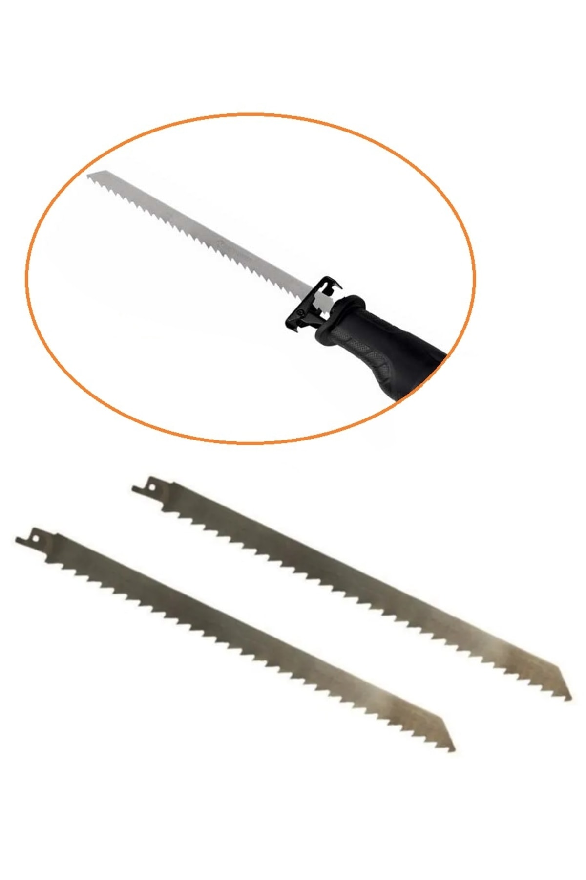 Tilki Kuyruğu Testeresi Kemik Kesme Ahşap Buz Plastik Kesme Ucu Paslanmaz Çelik 300mm (30CM) 2 Adet