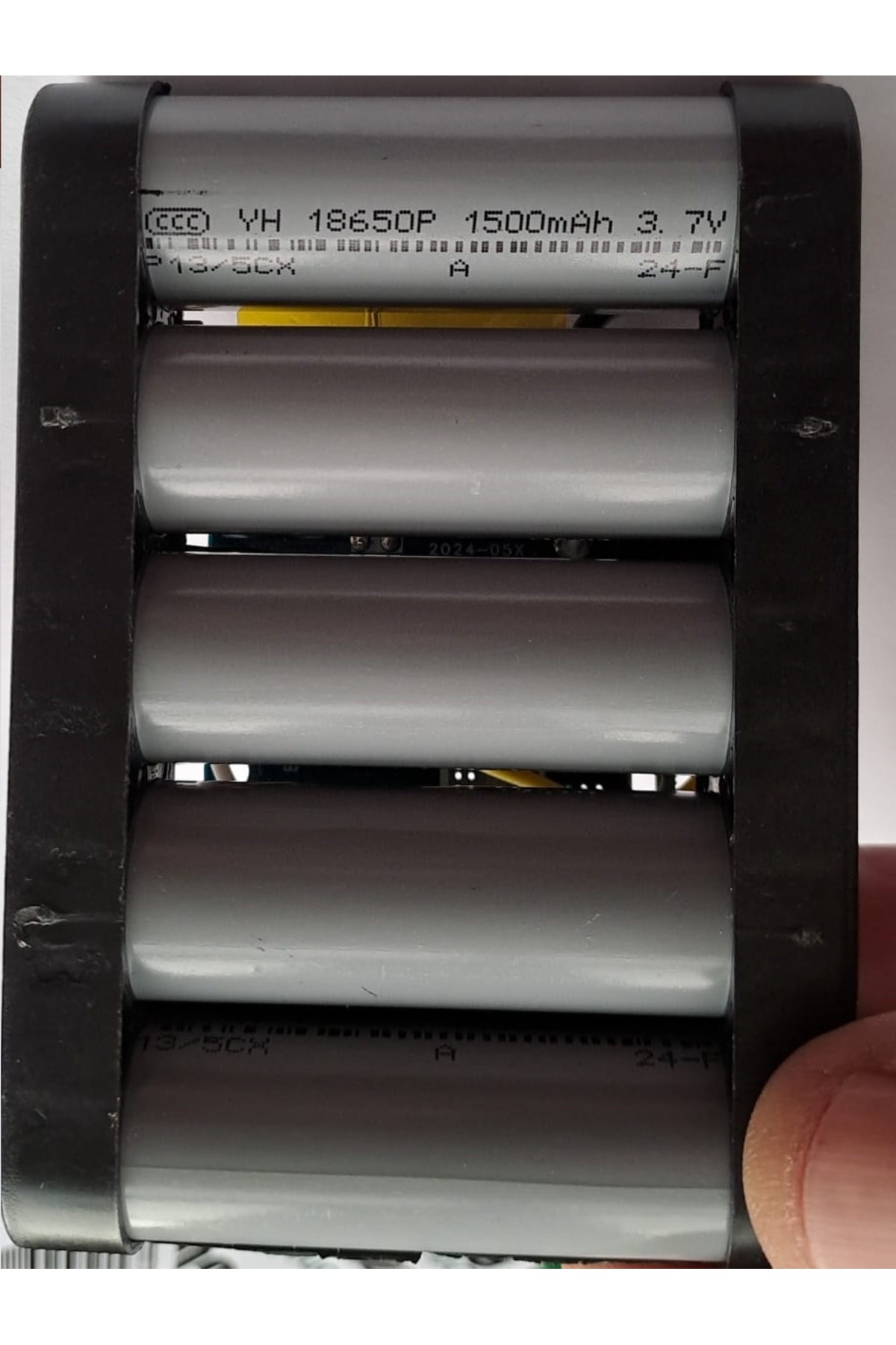 Şarjlı Batarya Grubu 5 Li 18650 Li-ion Pil 18v 2000 Mah Pcbli Şarj Bms Devreli Pil Seti Okul Proje