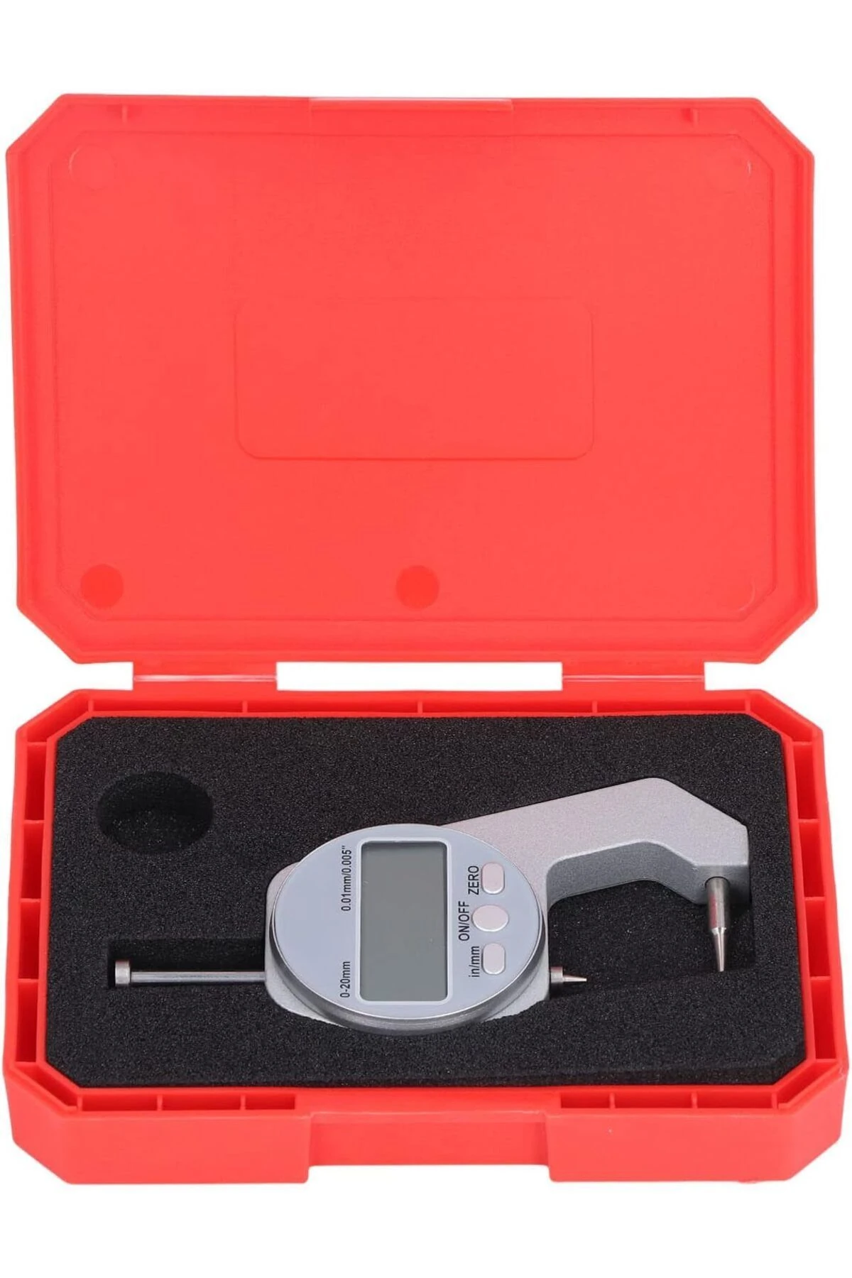 Elektronik Kalınlık Ölçer Kumpas Hassas Dijital Iğne Uçlu Lcd Mikrometre Kompratör Metal Boru Ölçme