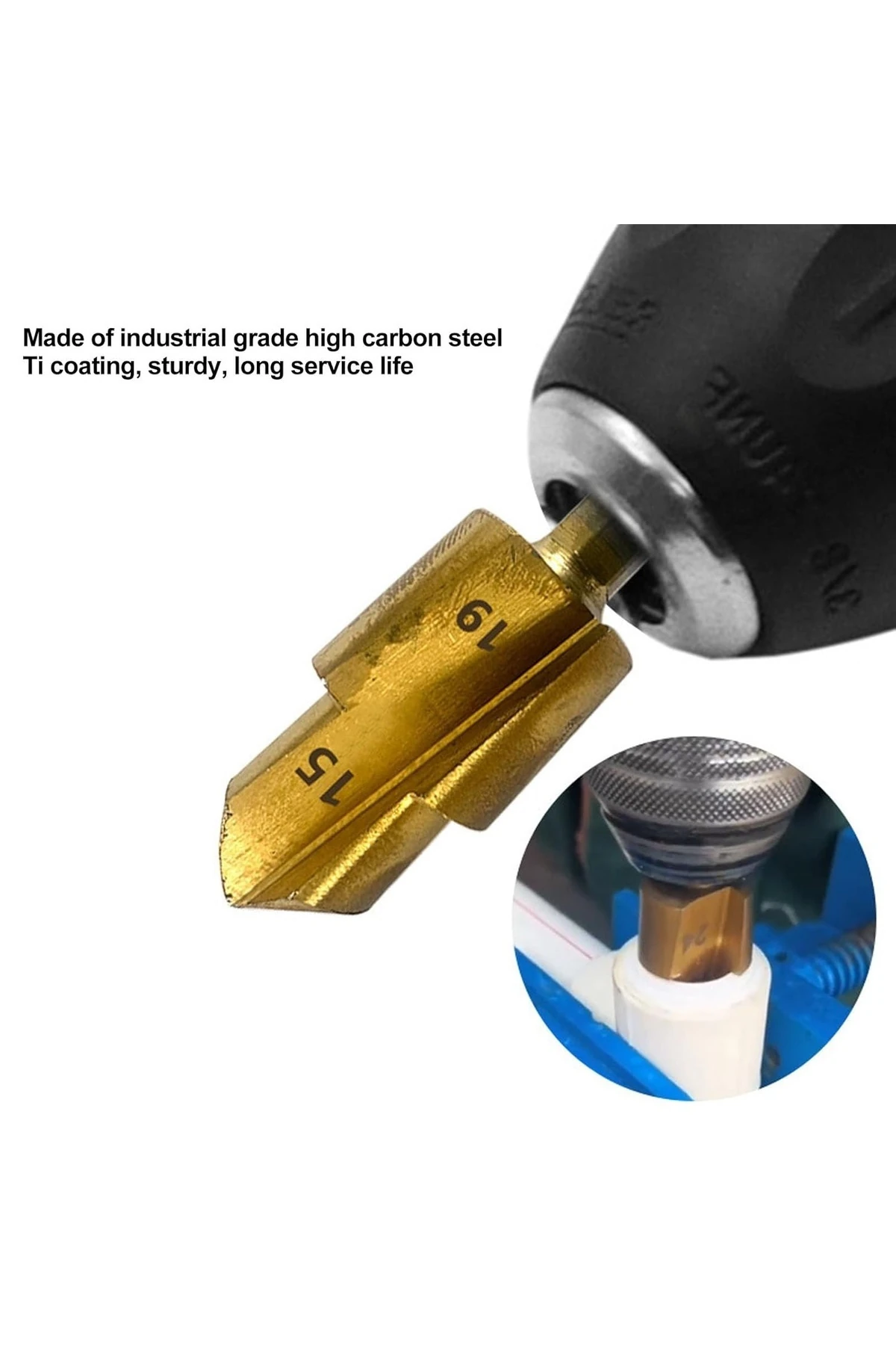 Pvc Boru Havşası Pprc Boru Onarımı Için Rayba 3lü Matkap Uc Boru Tamir Delme Genişletme Tıraşlama