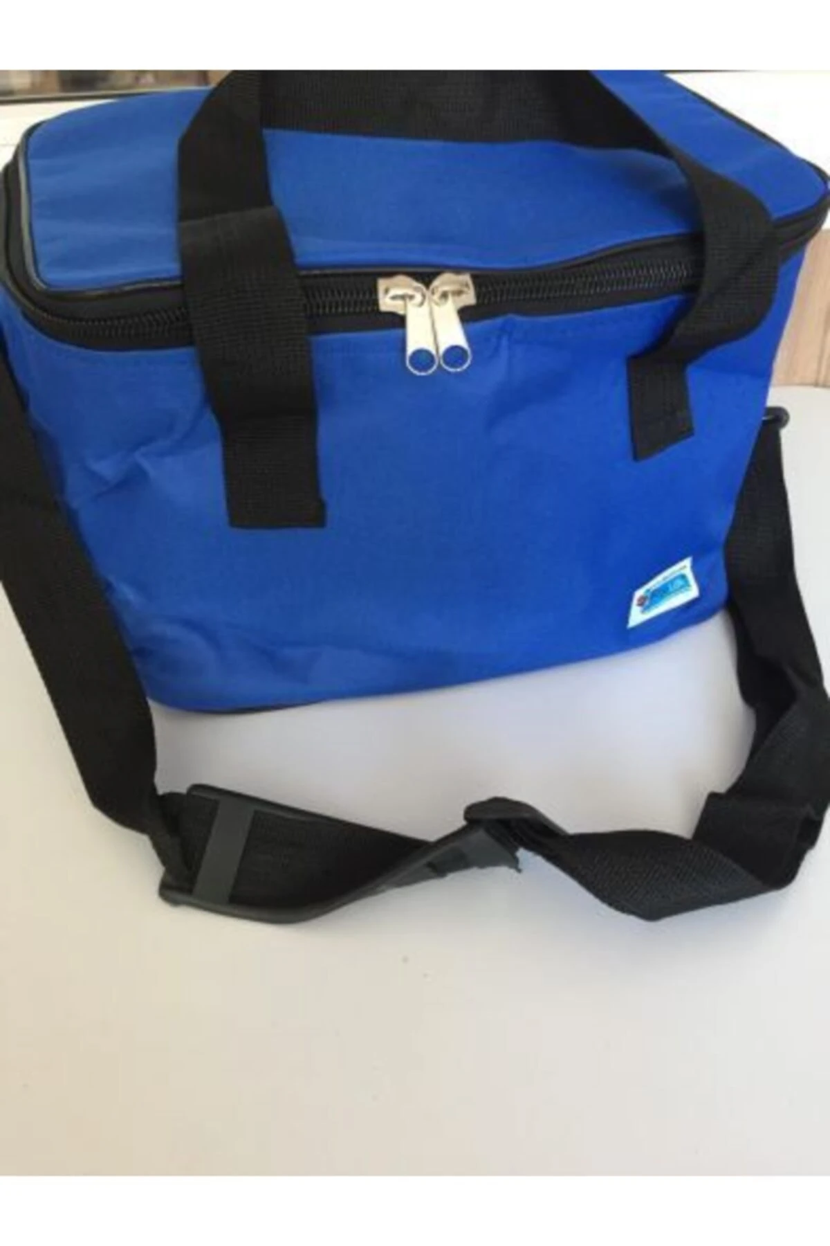 Kamp Plaj Piknik Seyahat İçin Mavi Isı Korumalı Termoslu Çanta