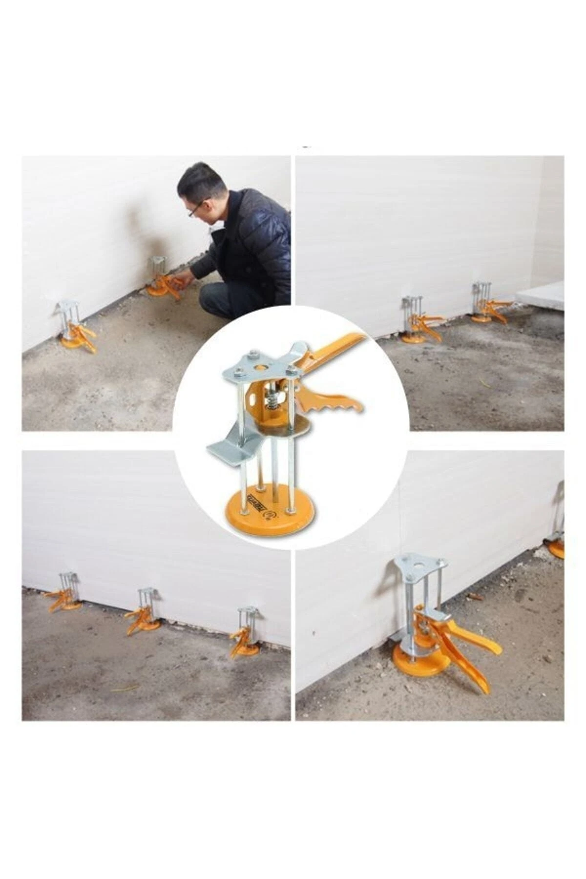 Dik Yüzeyler Için Fayans Seramik Seviye Ayarlayıcı Kaldıraç Seviye Belirleme Kirkosu