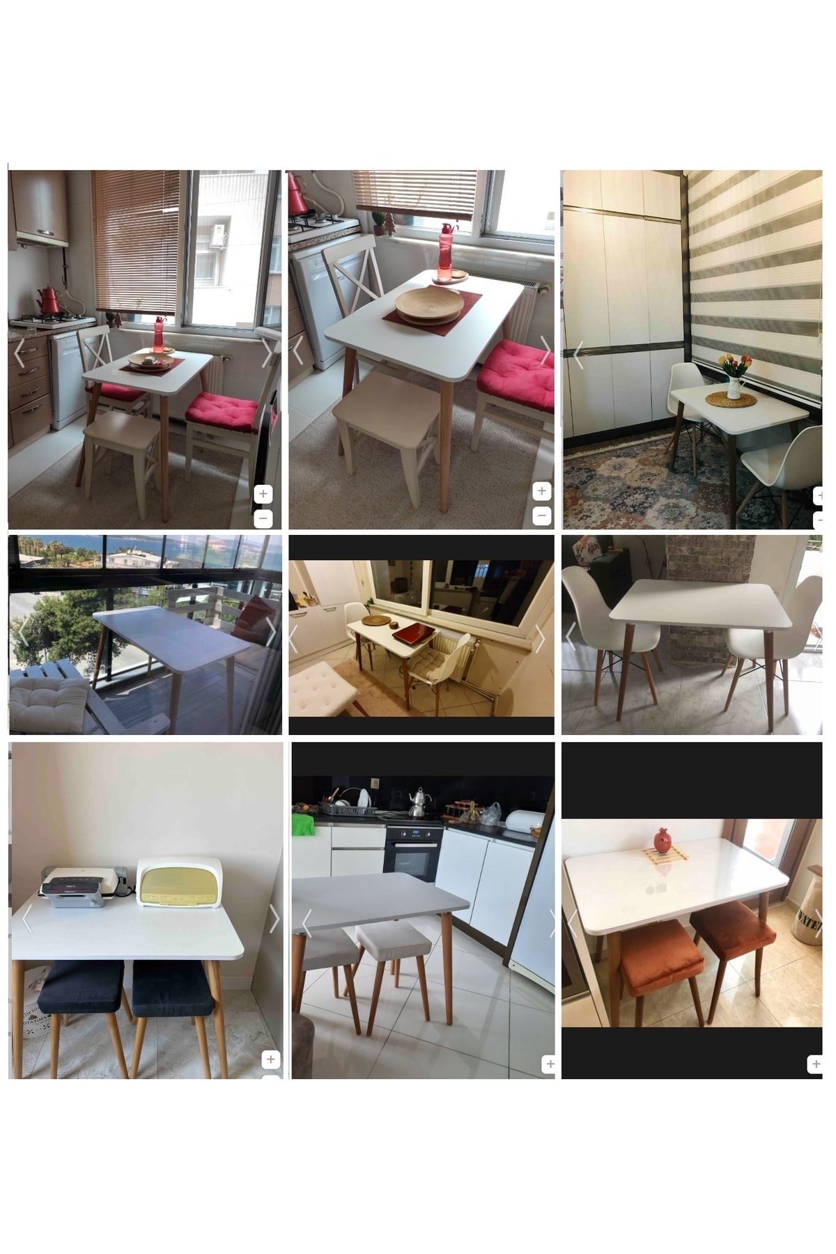 Ahşap Ayaklı Mutfak Salon Yemek Masası 60x90 Cm Gürgen Masif Ayak Beyaz Çalışma Masası