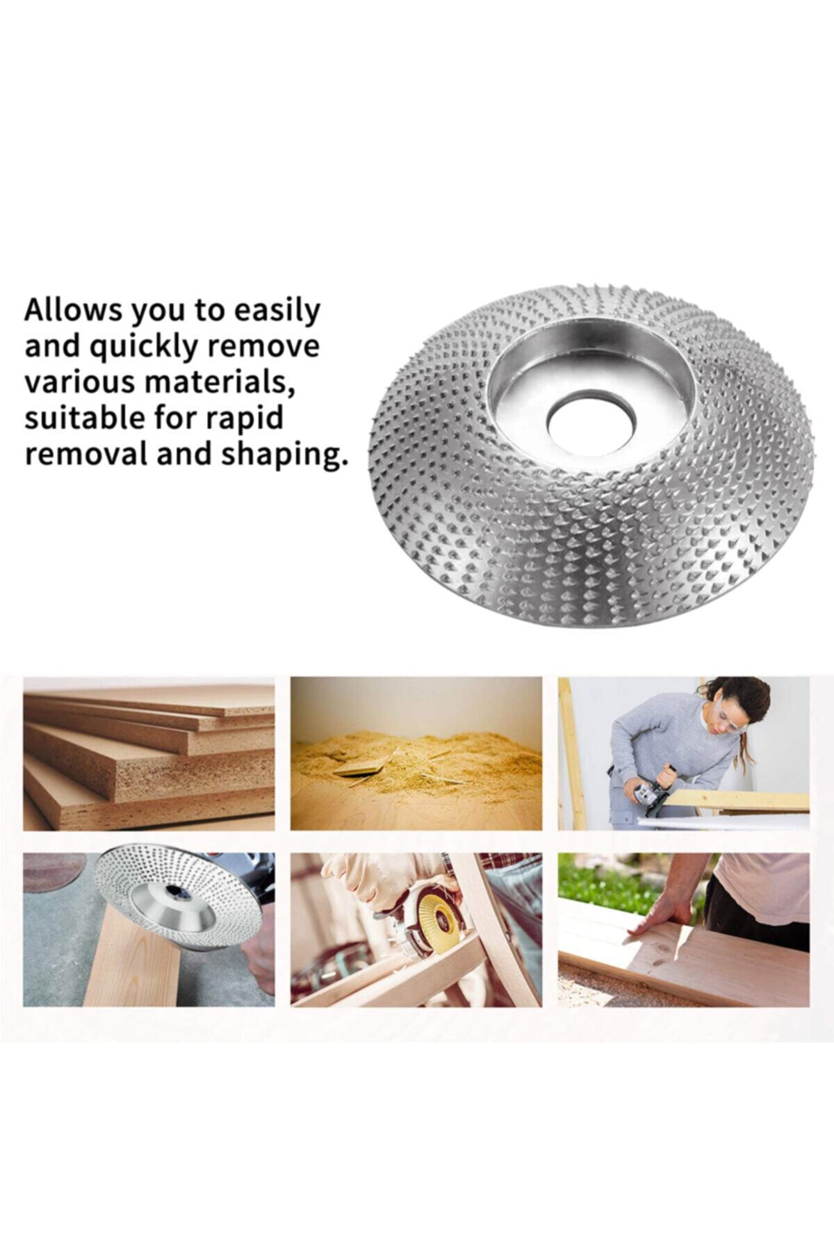 Wood Ahşap Törpü Eğe Diski 85mm Kuksa Tabak Bardak Oyma Oval Çerezlik Için Kubbeli Silindir Yapı